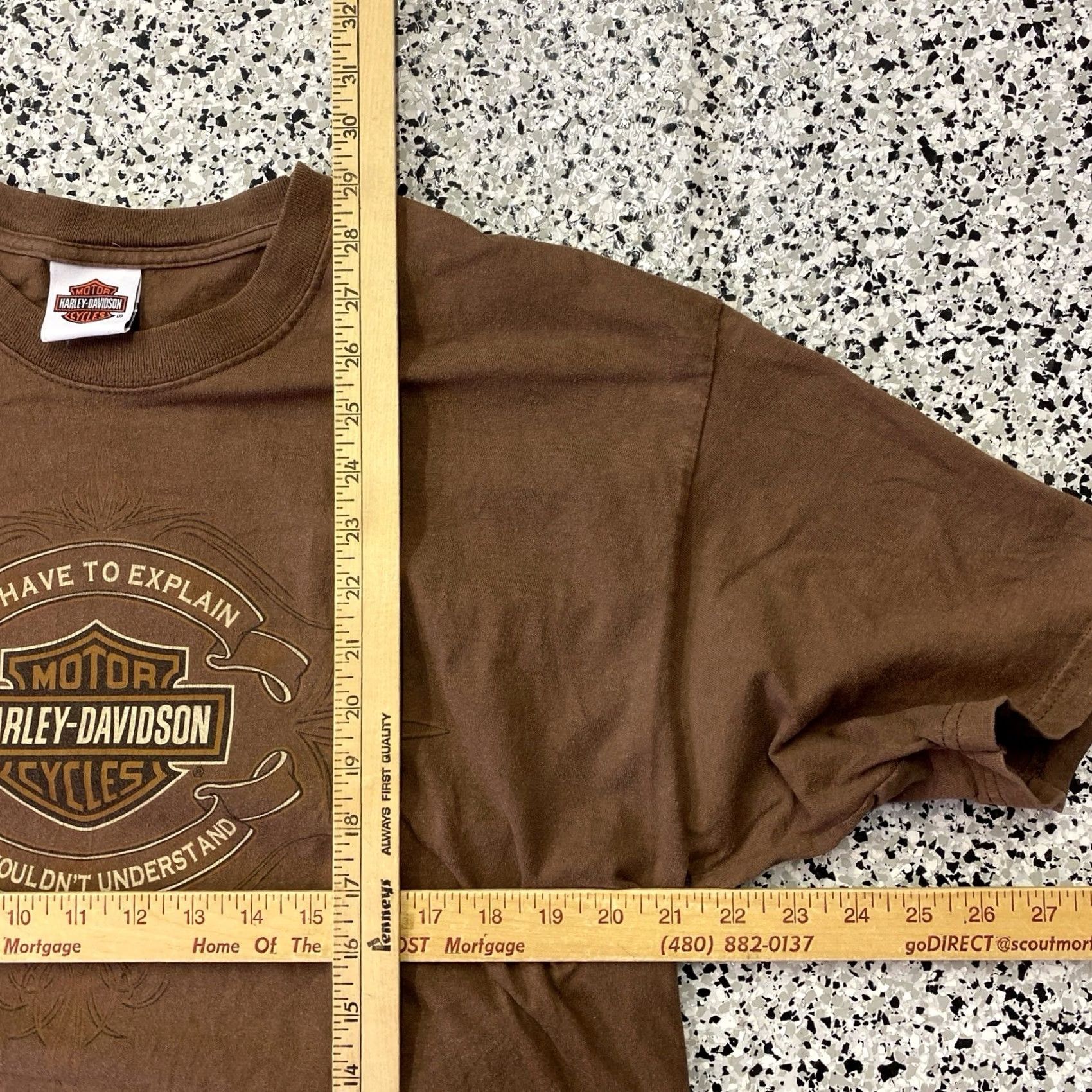 Harley Davidson VINTAGE Harley-Davidson T Shirt Adult XL Brown Graphic Print Short Sleeve Crew Neck Men 2000s Motorcycle Size US XL / EU 56 / 4 - 3 Thumbnail
