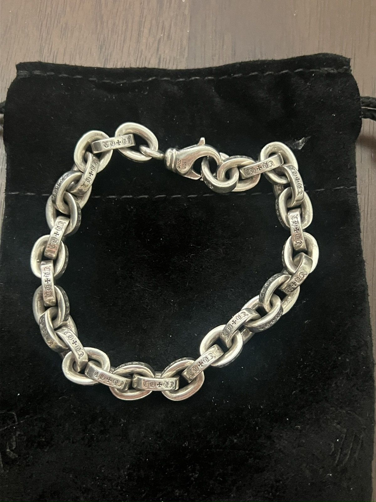 Chrome Hearts Large Paper Chain Bracelet With Pouch