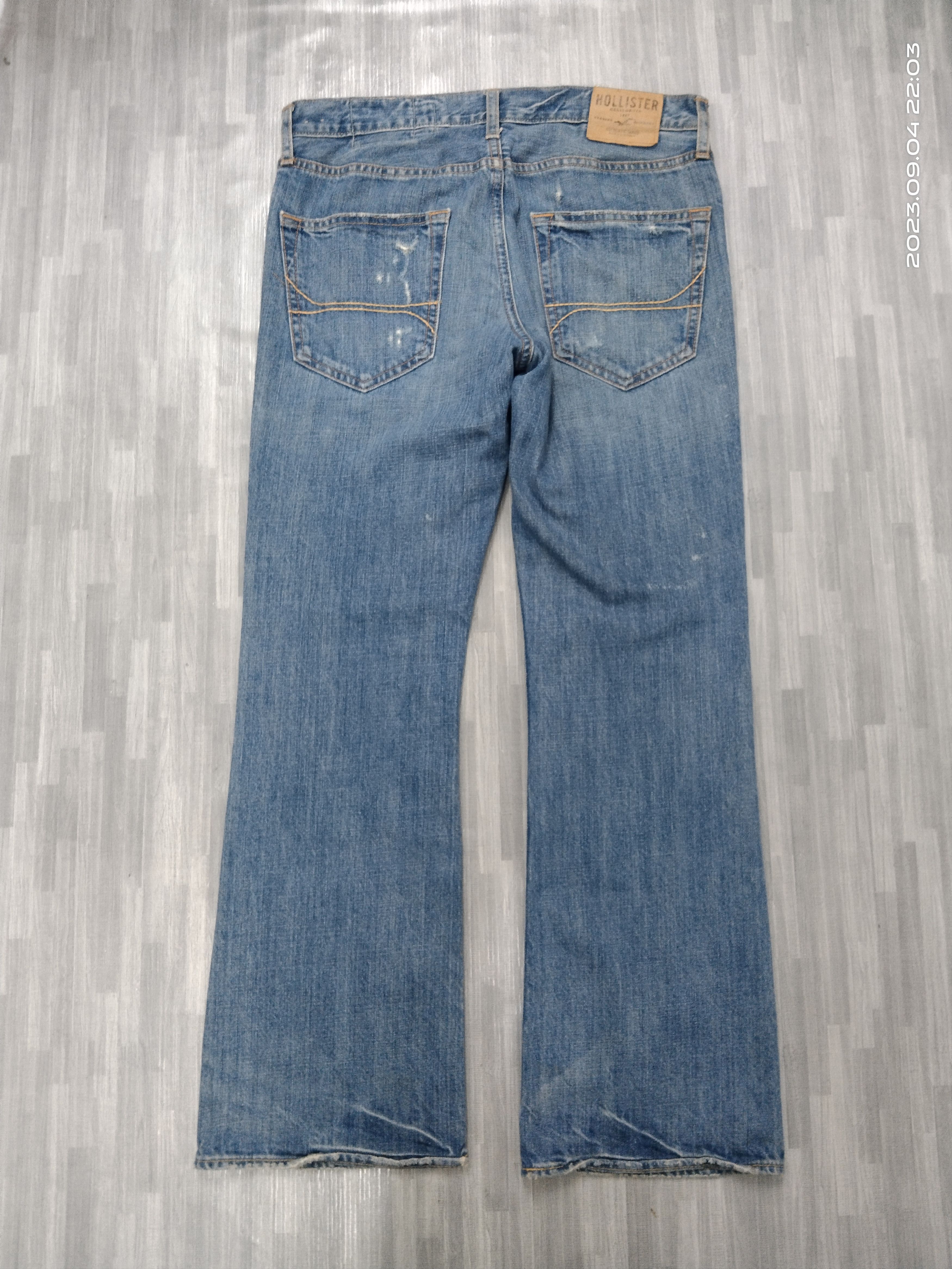 Hollister FLARE SICK RIPED HOLLISTER DENIM PANTS Size US 33 - 3 Thumbnail