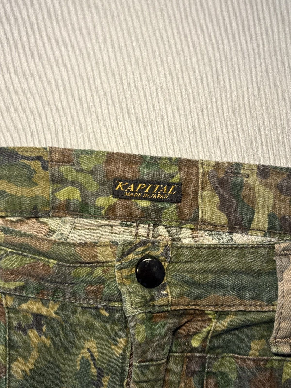 Kapital Kapital Camo Patchwork Cargo Shorts Size US 34 / EU 50 - 5 Thumbnail
