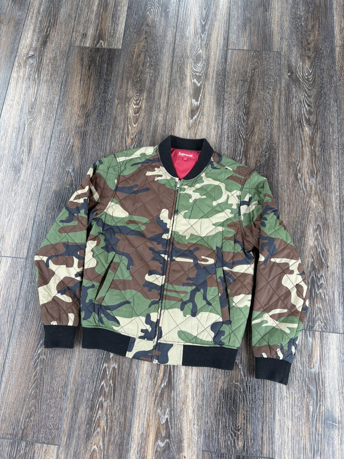 Supreme Supreme The World Is Yours Bomber Jacket SS12 Camo Size US S / EU 44-46 / 1 - 2 Thumbnail
