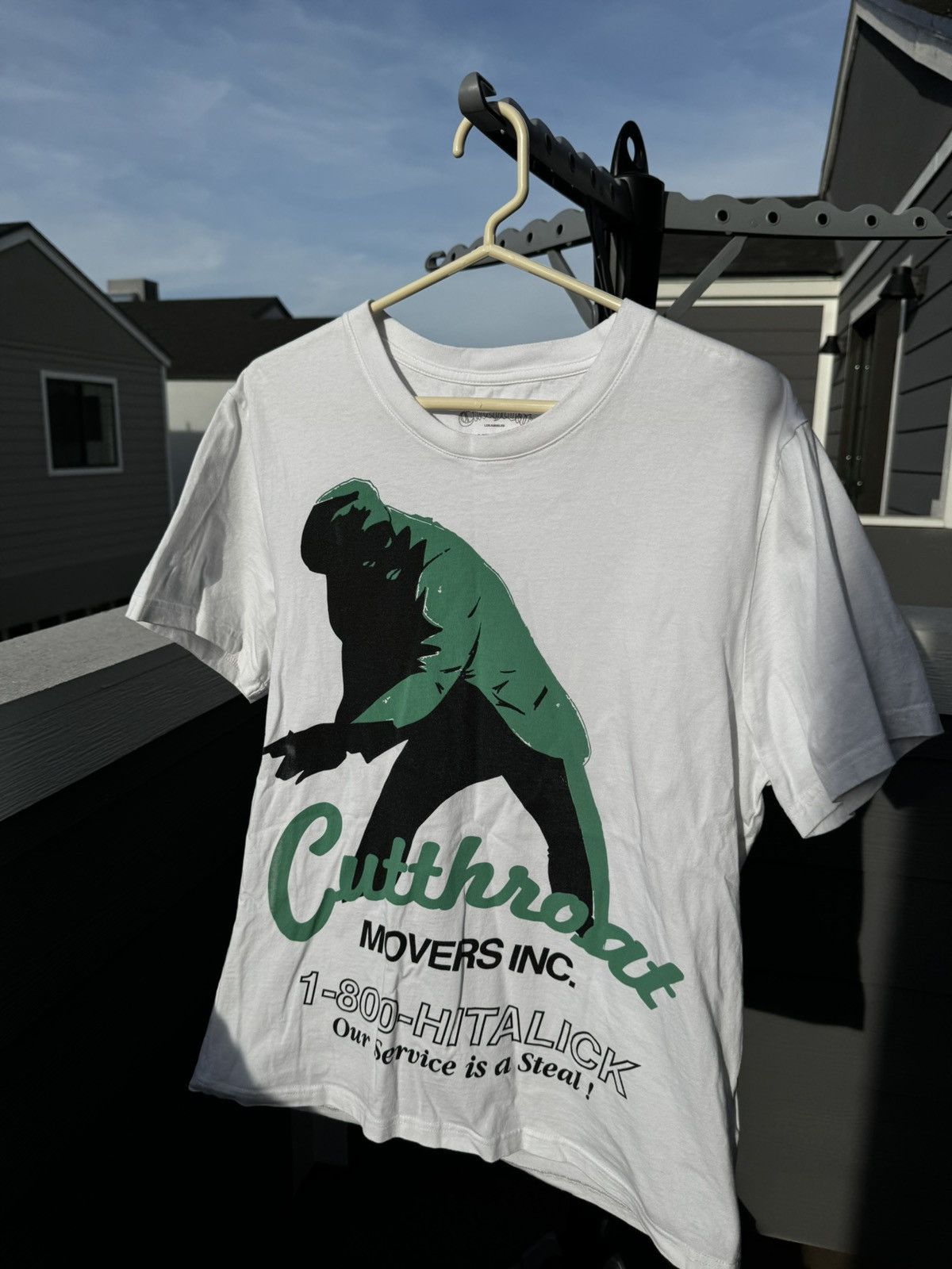 Designer Cutthroat Movers White Tee Size US M / EU 48-50 / 2 - 1 Thumbnail