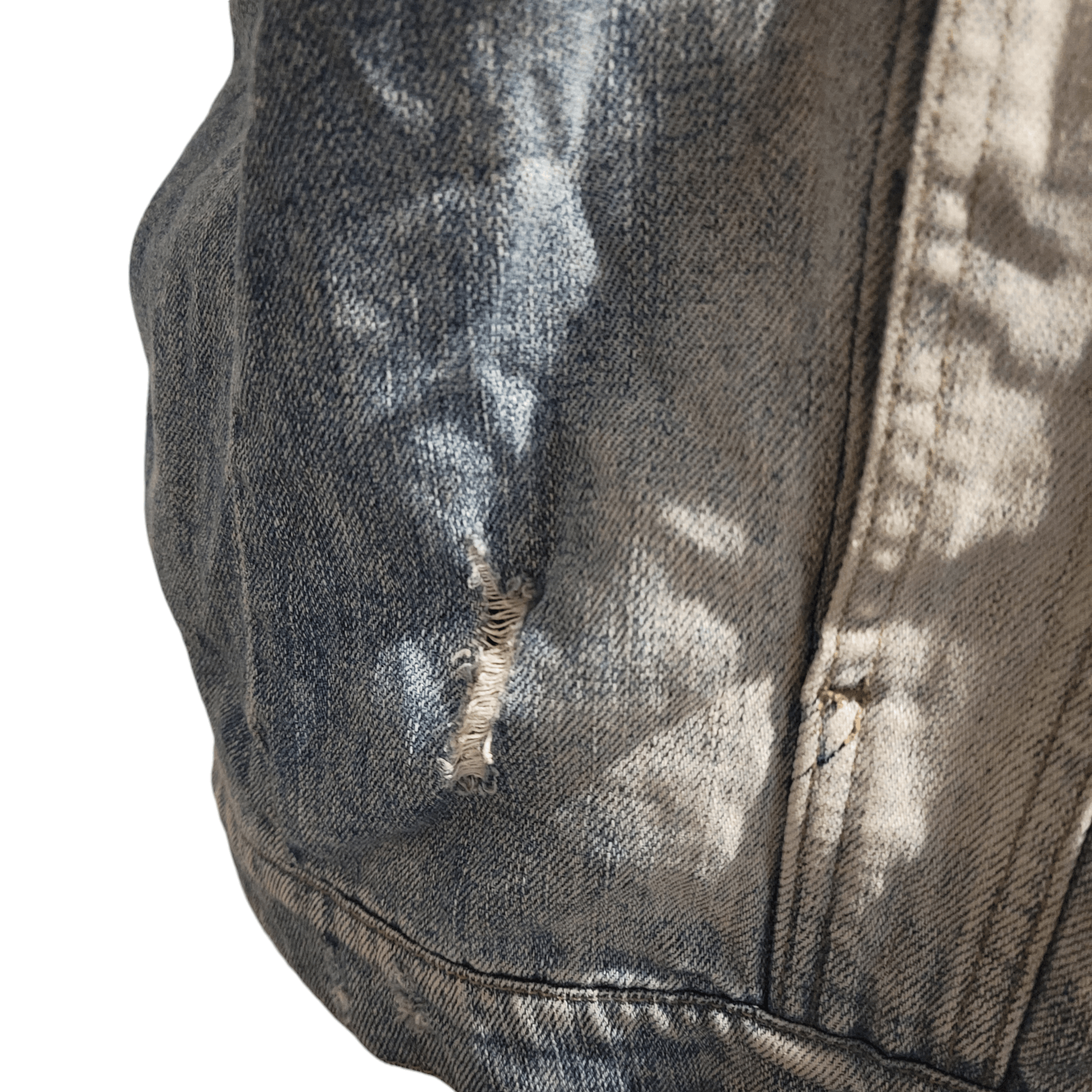 Jessica Simpson Jessica Simpson Distressed Faded Blue Denim Jean Jacket Size M / US 6-8 / IT 42-44 - 12 Thumbnail