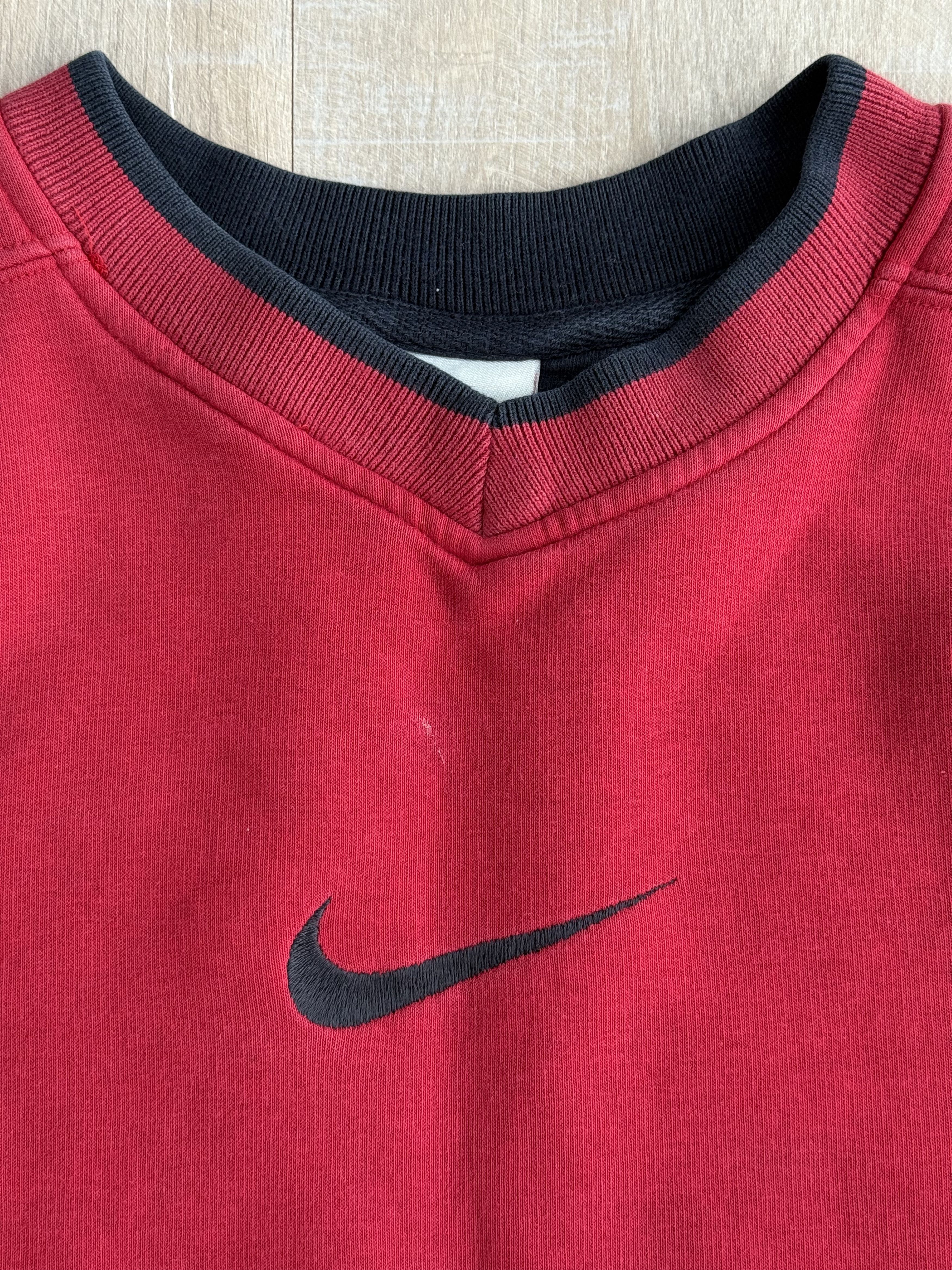 Nike Vintage Nike Center Swoosh Red Sweatshirt Size US M / EU 48-50 / 2 - 4 Thumbnail