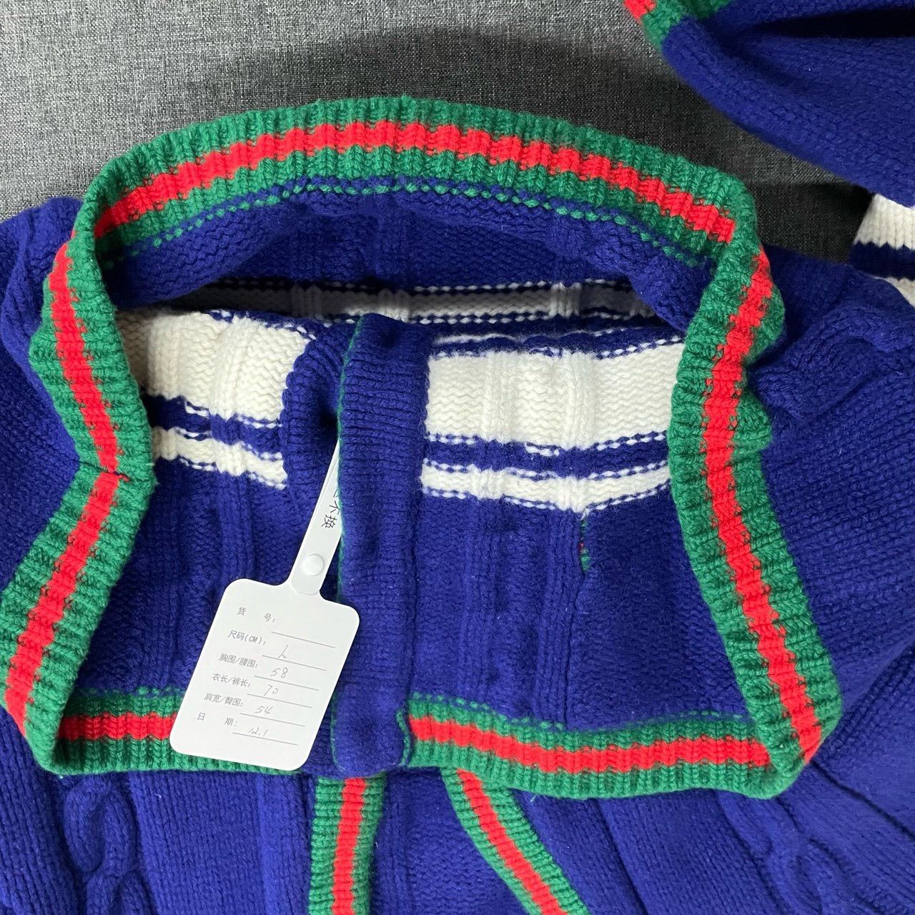 Gucci Gucci Blue back water brick cardigan 2501-Nextarrow Size US L / EU 52-54 / 3 - 3 Thumbnail