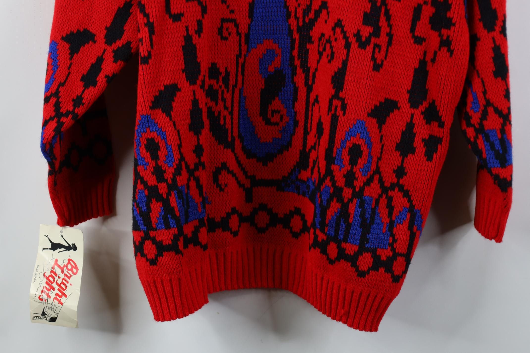 Vintage Deadstock Vintage 90s Streetwear Front Cardigan Sweater USA Size XXL / US 16-18 / IT 52-54 - 14 Thumbnail