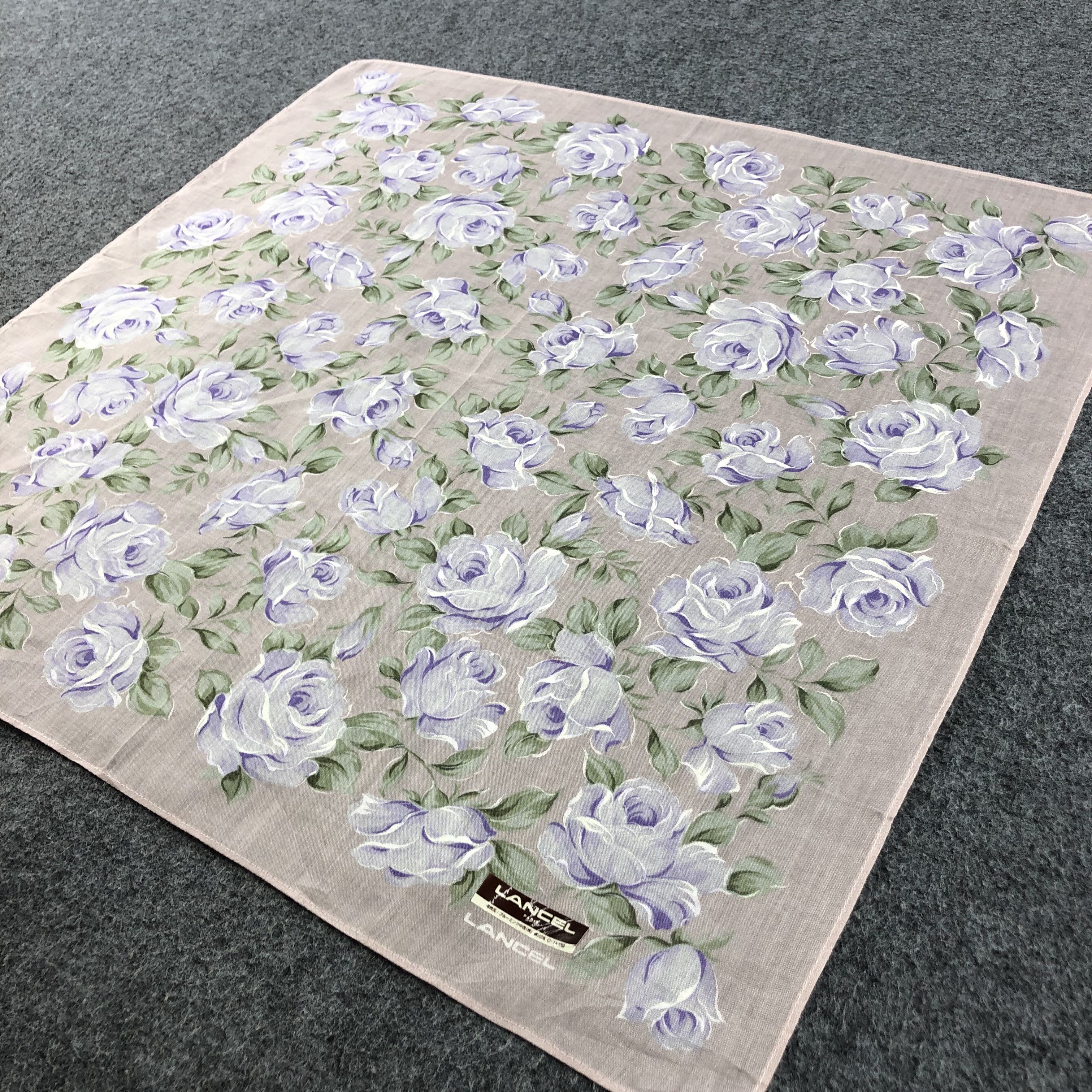 Lancel Lancel Floral Handkerchief Neckerchief Bandana H1317 Size ONE SIZE - 4 Thumbnail