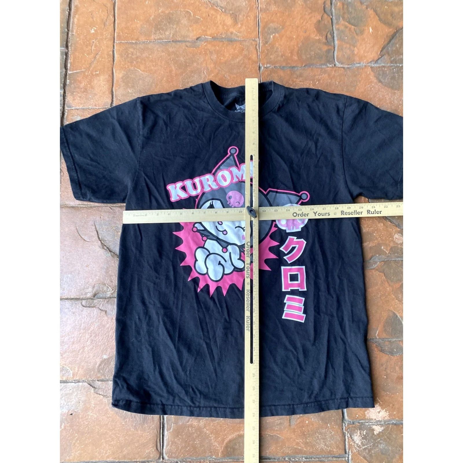Vintage Y2K Kuromi Sanrio Hello Kitty My Melody T-Shirt Large Black Graphic Shirt Unisex Adults Regular Crew Neck Short Sleeve Cotton Size L / US 10 / IT 46 - 4 Thumbnail