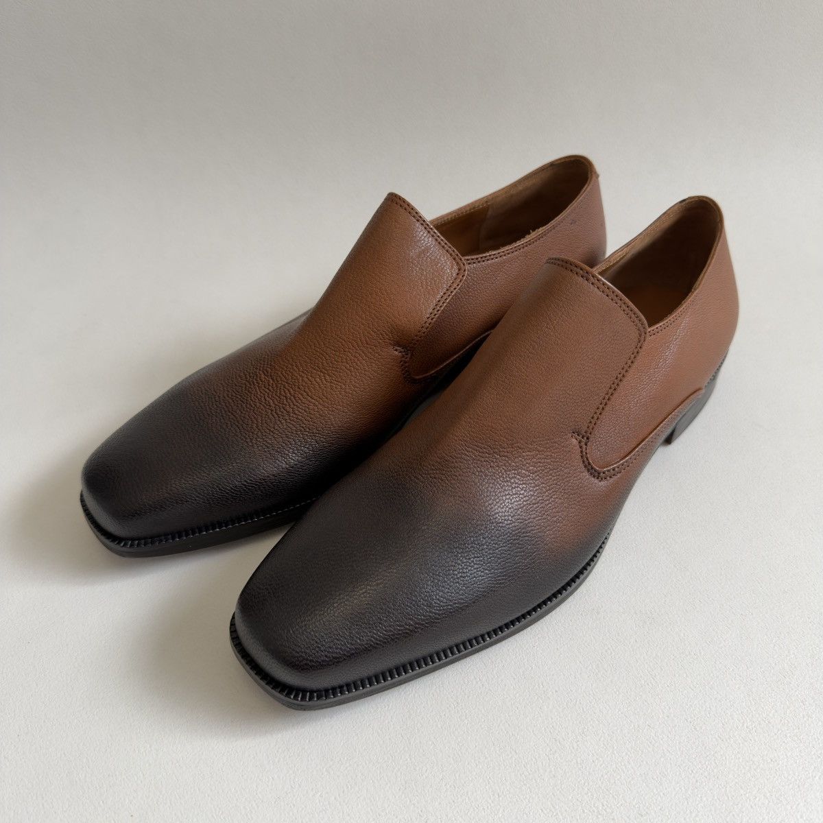 Dries Van Noten Brown ‘Burnished Toes’ Leather Loafers Size US 11 / EU 44 - 4 Thumbnail