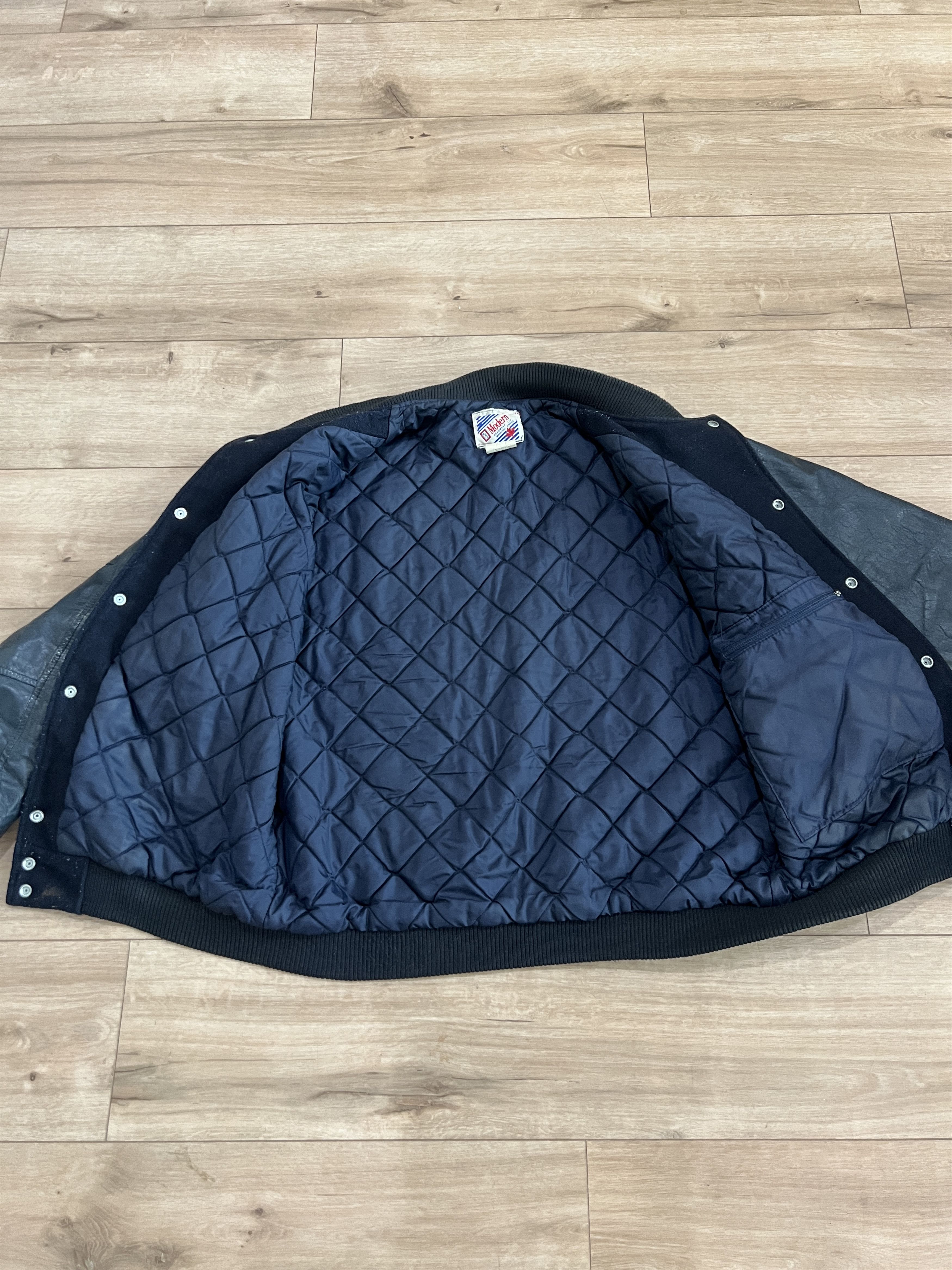 Ford Vintage Ford Explorer Navy Blue Padded Varsity Jacket Size US XL / EU 56 / 4 - 8 Thumbnail
