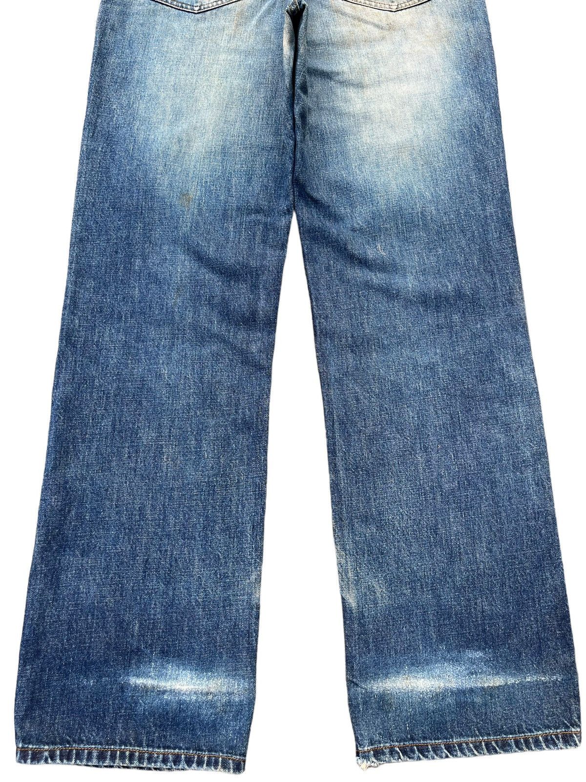 Japanese Brand × Johnbull Vintage Y2K Grunge Distressed Blue Faded Washed Loose Jeans Size US 34 / EU 50 - 6 Thumbnail