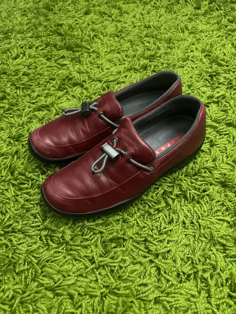 Prada SS1999 Slip On Drawstring Sports Sneakers Size US 7 / IT 37 - 4 Thumbnail