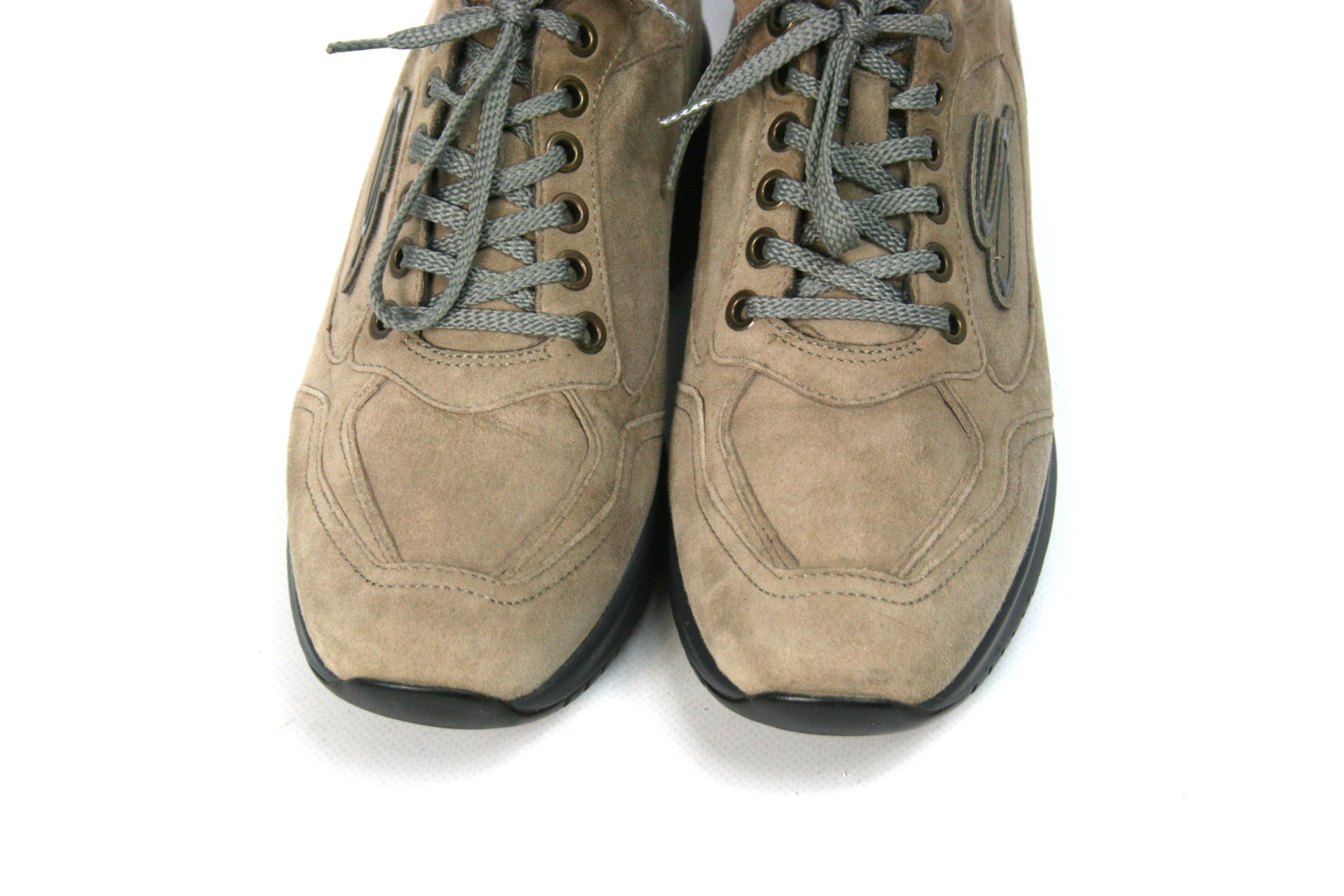Santoni Club Suede S Logo Sneakers Size US 9.5 / IT 39.5 - 5 Thumbnail