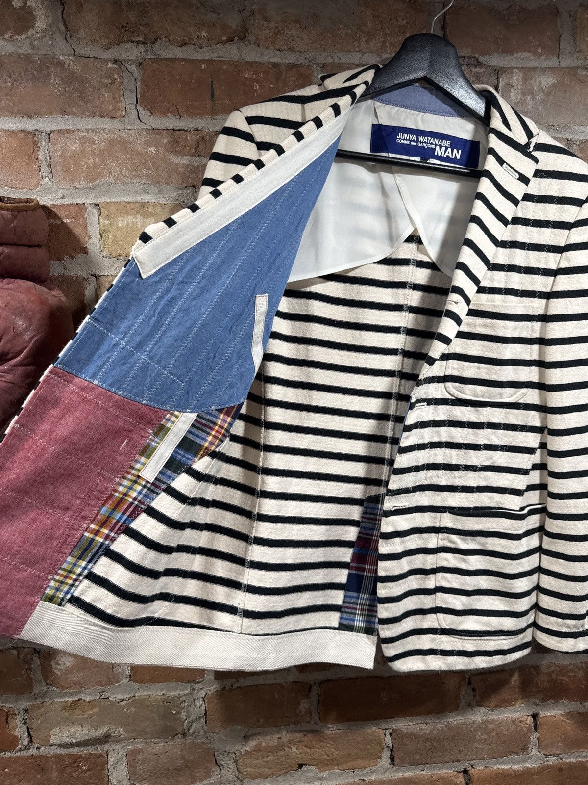 Junya Watanabe Junya watanabe striped suit jacket Size US XS / EU 42 / 0 - 7 Thumbnail