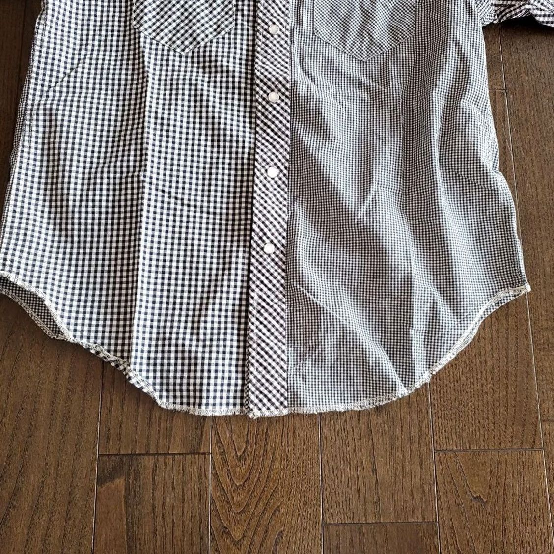 Engineered Garments ENGINEERED GARMENTS Shirt Size S Gray Blue Gingham Check Long Sleeve Pre-owned Size US S / EU 44-46 / 1 - 7 Thumbnail