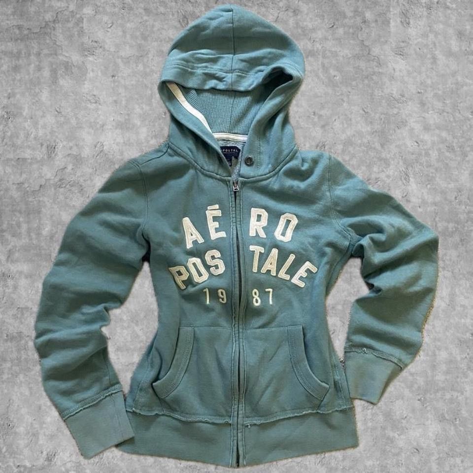 Aeropostale aeropostale blue greenish zip up Size S / US 4 / IT 40 - 1 Thumbnail