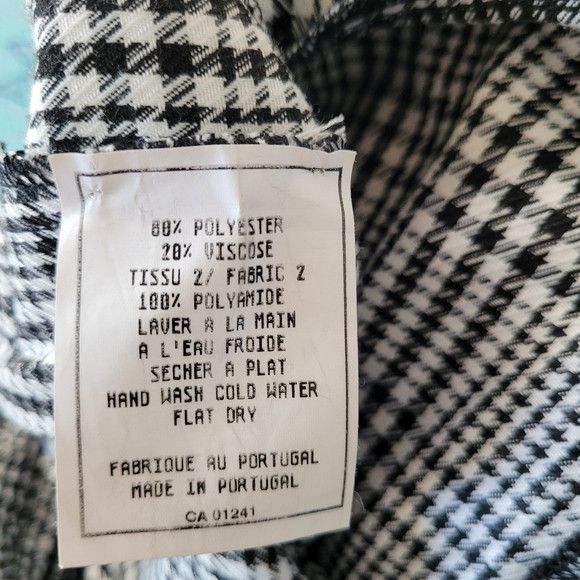 Andrea Crews Andrea Crews overcut Pants grey houndstooth - size large Size US 32 / EU 48 - 7 Thumbnail