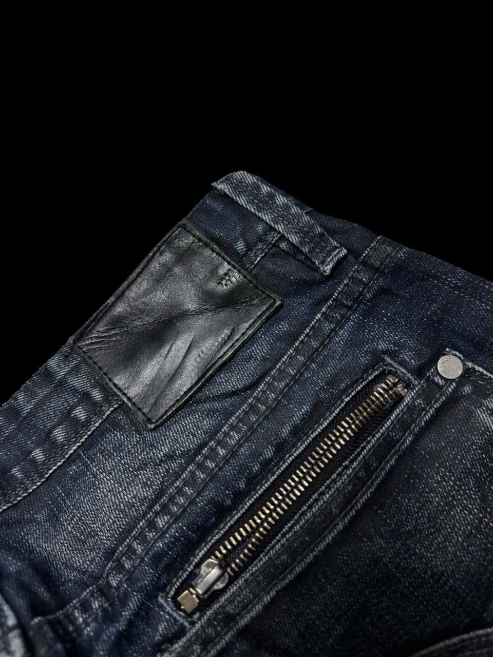 Other SICK Celio 🇯🇵 Insane Mudwash Distressed Whisker Dark Jeans Size US 32 / EU 48 - 22 Thumbnail