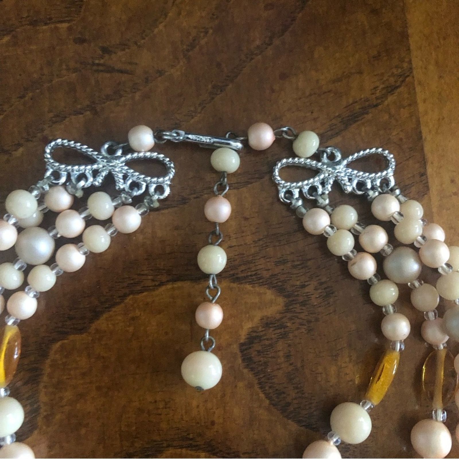 Vintage Vintage quad strand lava mixed bead choker necklace Size ONE SIZE - 8 Thumbnail