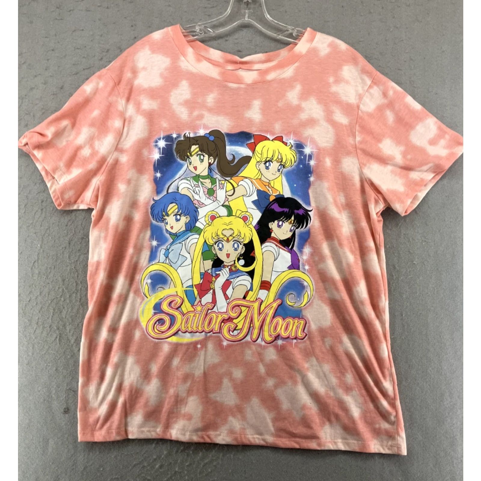 Pinko VINTAGE Sailor Moon TShirt Womens 2XL Pink Tie Dye Graphic Print Shirt Womens XXL Pink Tie Dye Sailor Moon Moon Size XXL / US 16-18 / IT 52-54 - 2 Thumbnail
