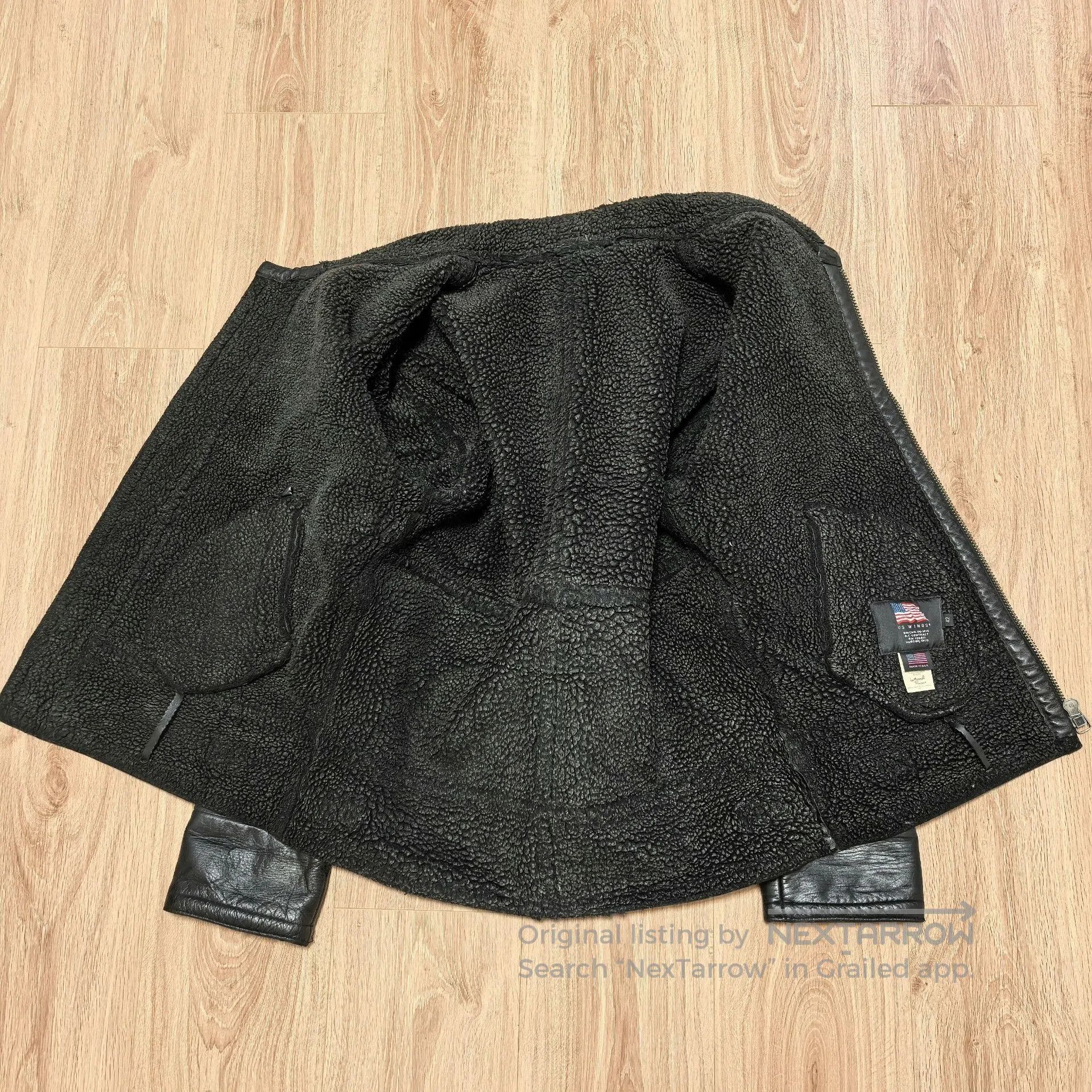 Cockpit USA US WINGS B3 Leather Fur Coat. Size US XS / EU 42 / 0 - 6 Thumbnail