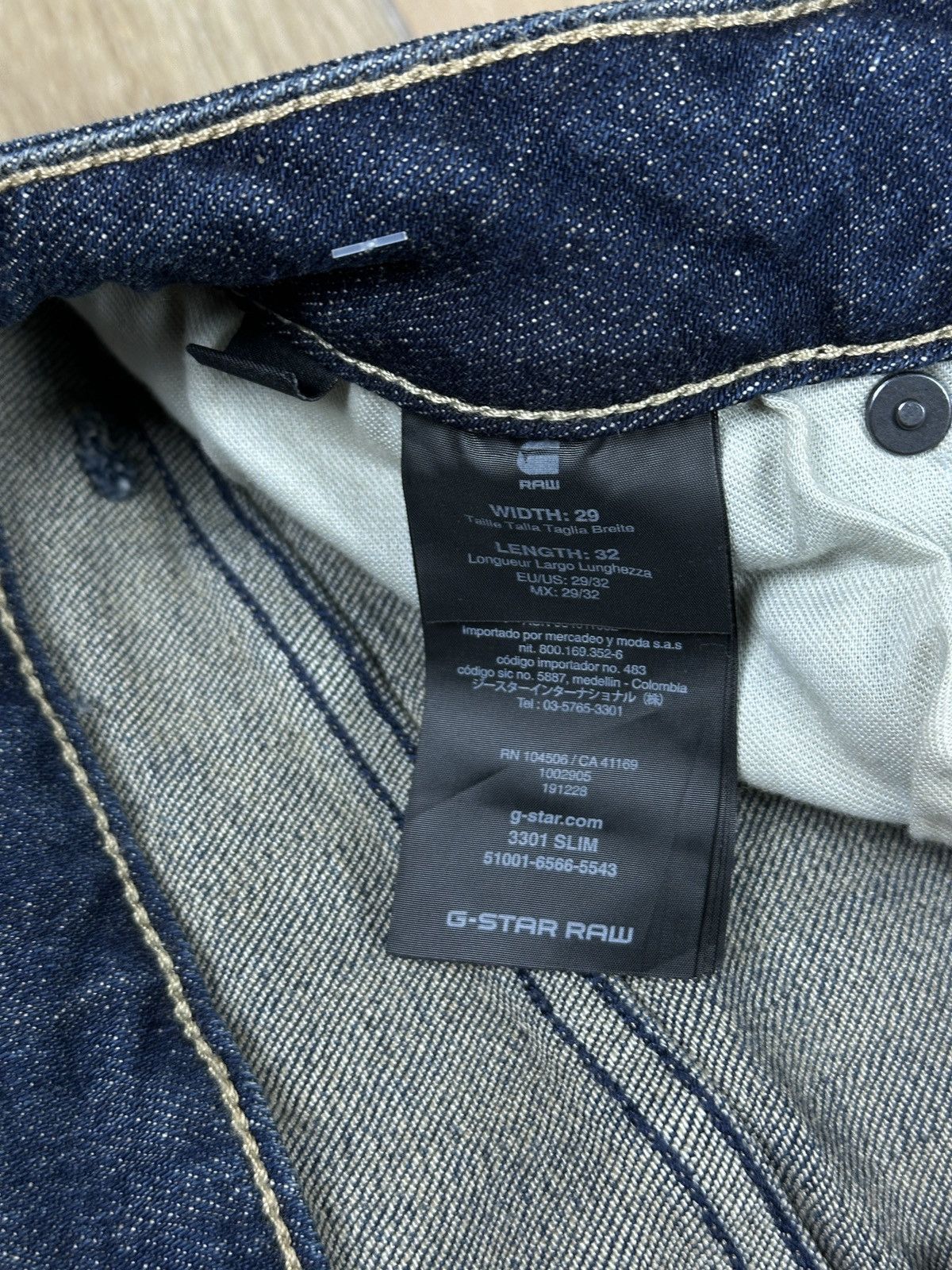 G-Star NEW🏷️ G-Star Raw 3301 Slim Denim Jeans Size US 29 - 6 Thumbnail