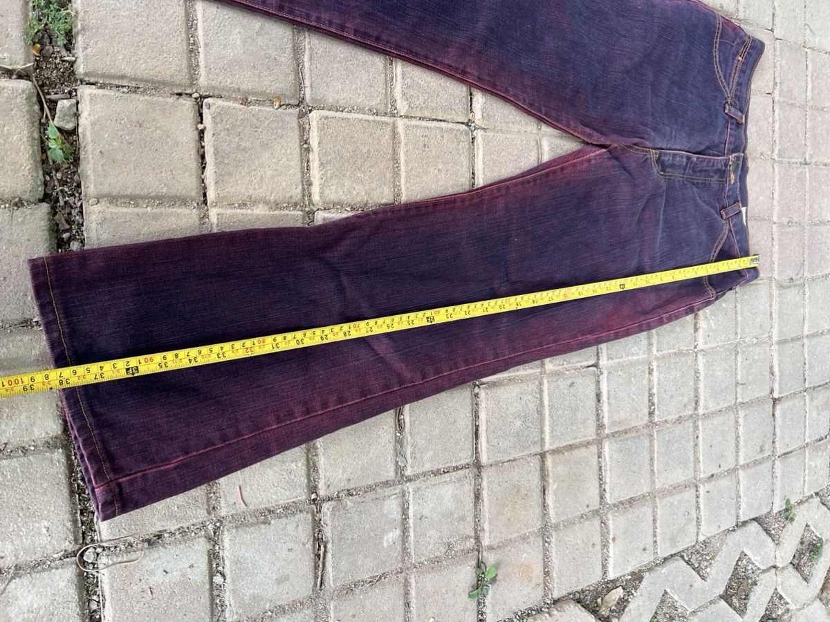 Hysteric Glamour × Japanese Brand × Wrangler Flare Crazy Purplewash Wrangler Denim Size US 29 - 11 Thumbnail