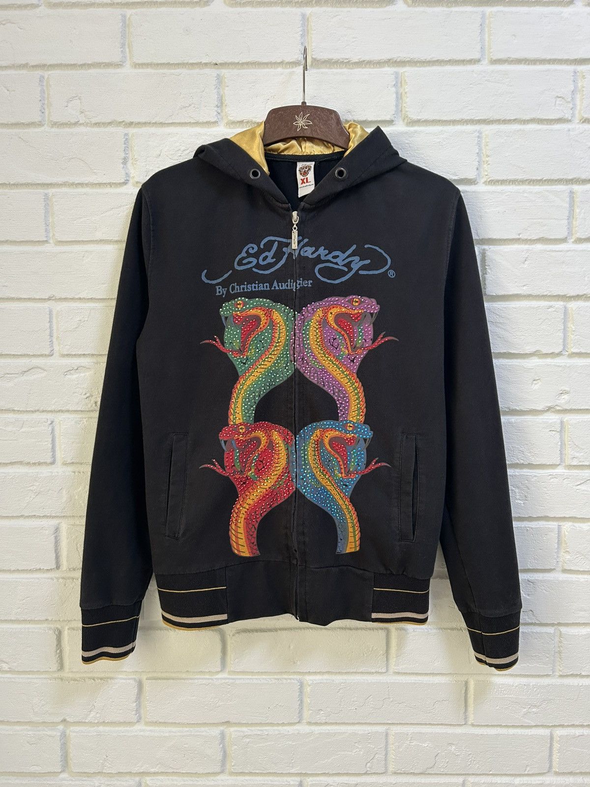 Christian Audigier × Ed Hardy × Vintage Y2K “Flower Tiger