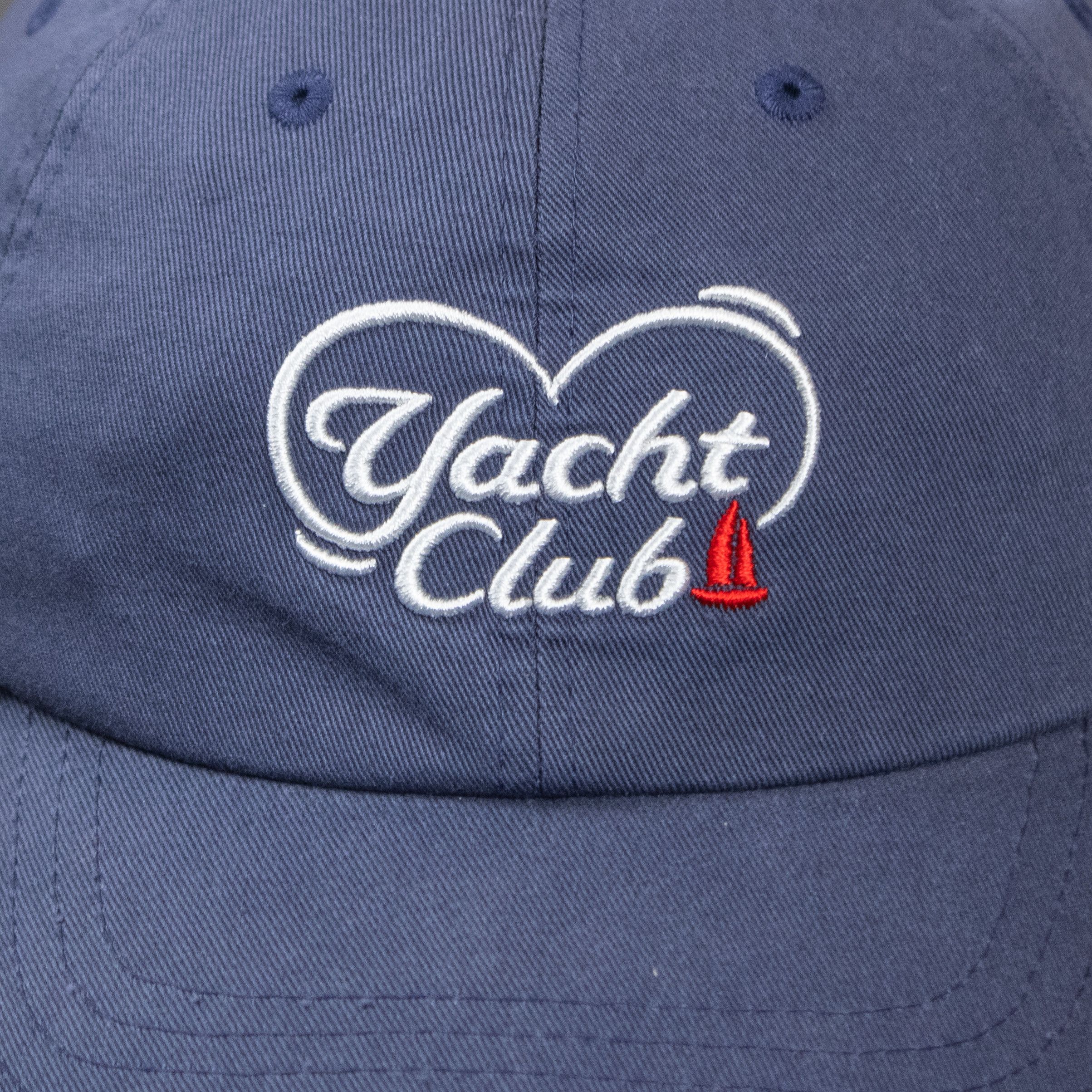 Japanese Brand Clover Yacht Club Y2K Style Navy 6 Pannel Hat Size ONE SIZE - 2 Thumbnail