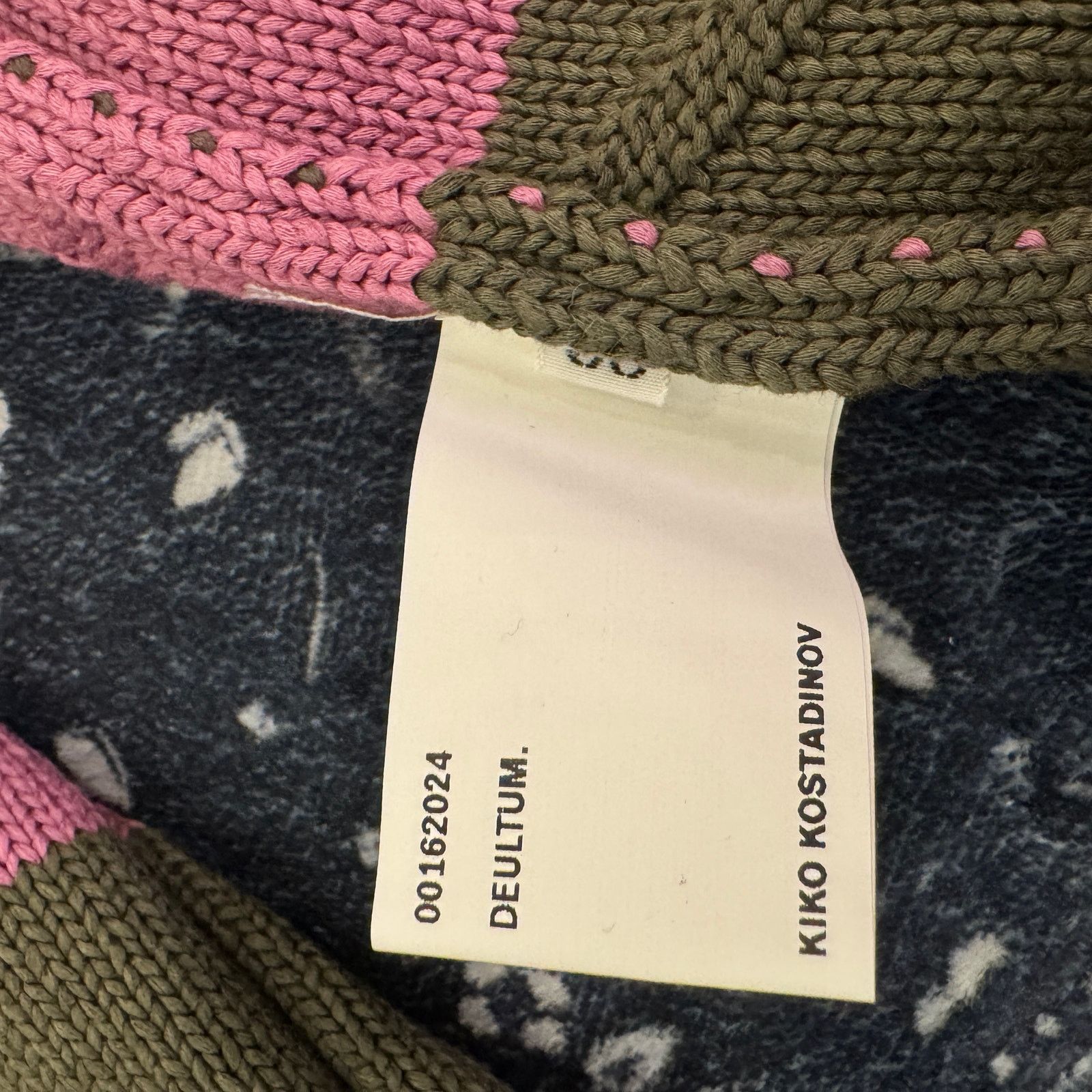 Kiko Kostadinov Kiko Kostadinov Pink & Khaki Merli Cardigan Size US L / EU 52-54 / 3 - 6 Thumbnail