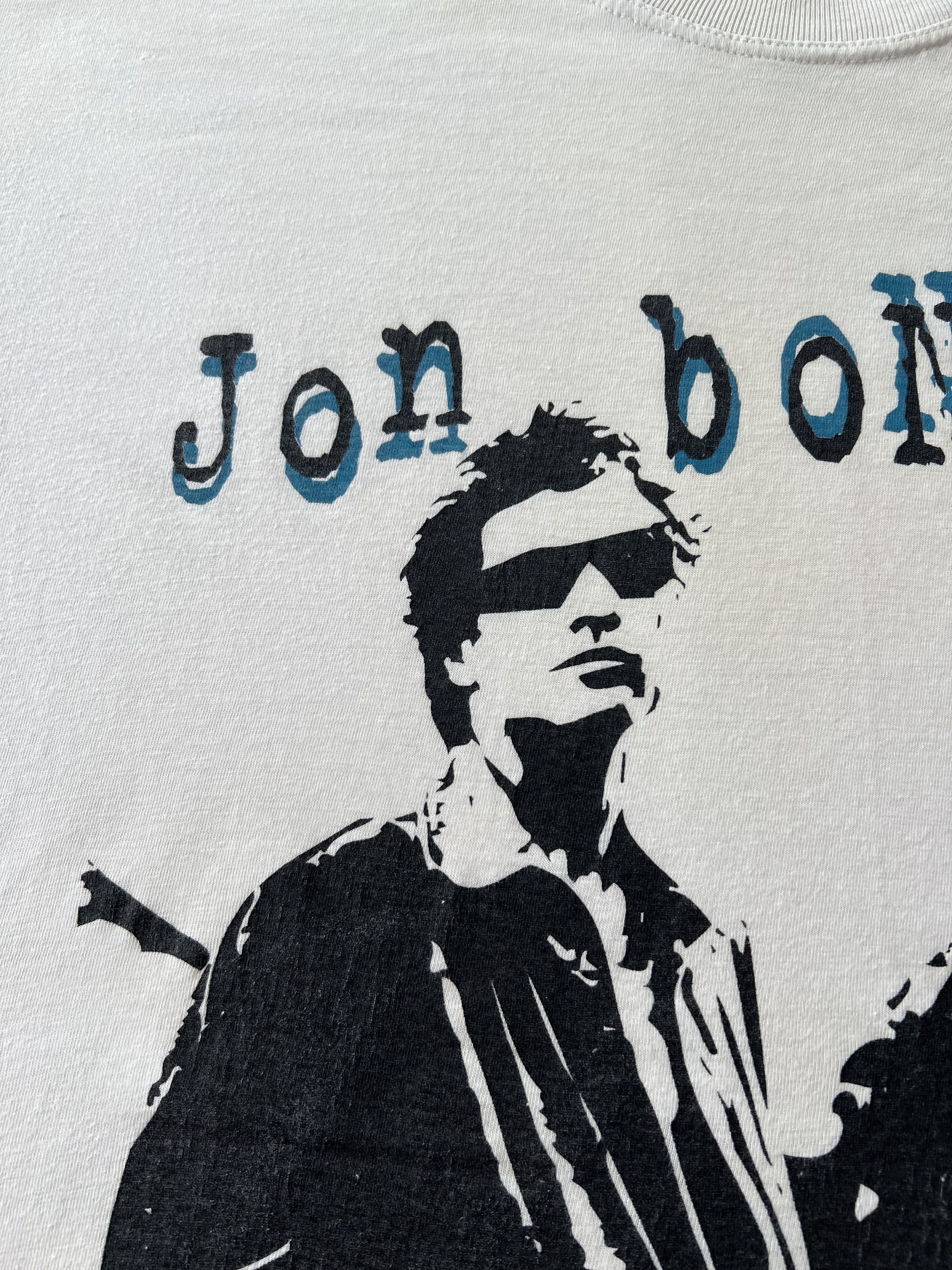 Band Tees Vintage 1997 Jon Bon Jovi Rock Band White T-shirt Size US XL / EU 56 / 4 - 5 Thumbnail
