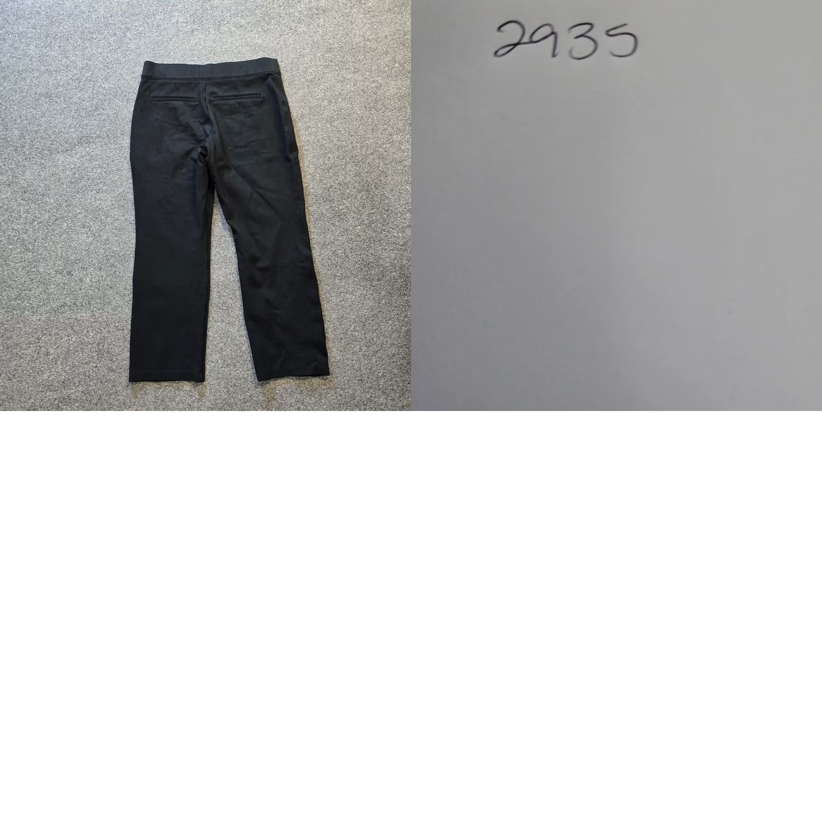 Spanx Spanx Pants Womens Size Large Black Cropped Straight Leg Stretch Mid Rise Casual Pants Size 36" / US 14 / IT 50 - 8 Thumbnail