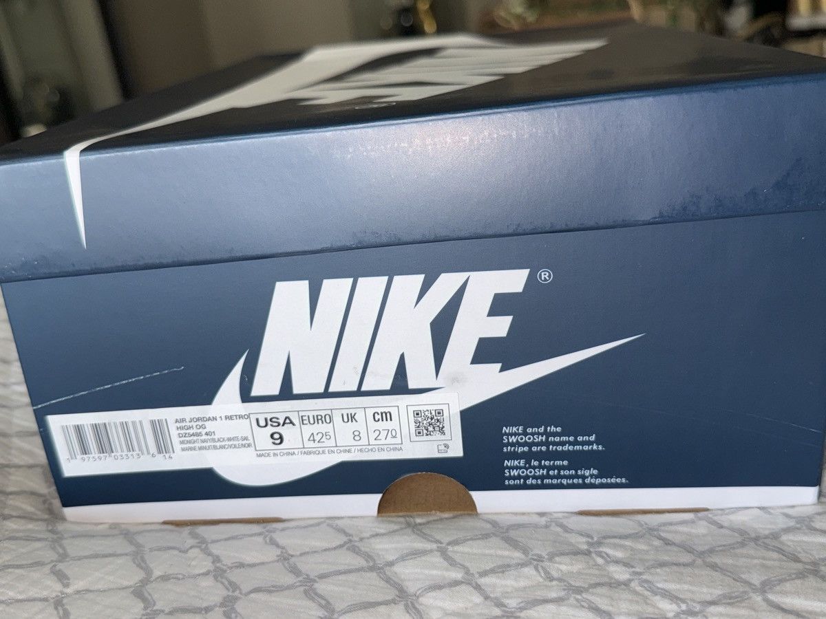 Jordan Brand Jordan 1 Retro High OG ‘ Midnight Navy ’ Size US 9 / EU 42 - 10 Thumbnail