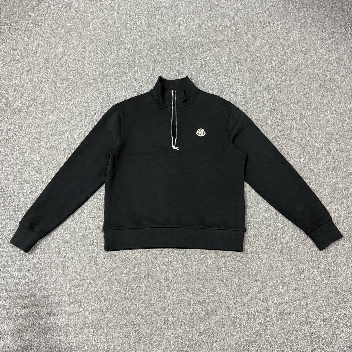 Moncler black long sleeve half-zip sweatshirt Size US L / EU 52-54 / 3 - 1 Thumbnail
