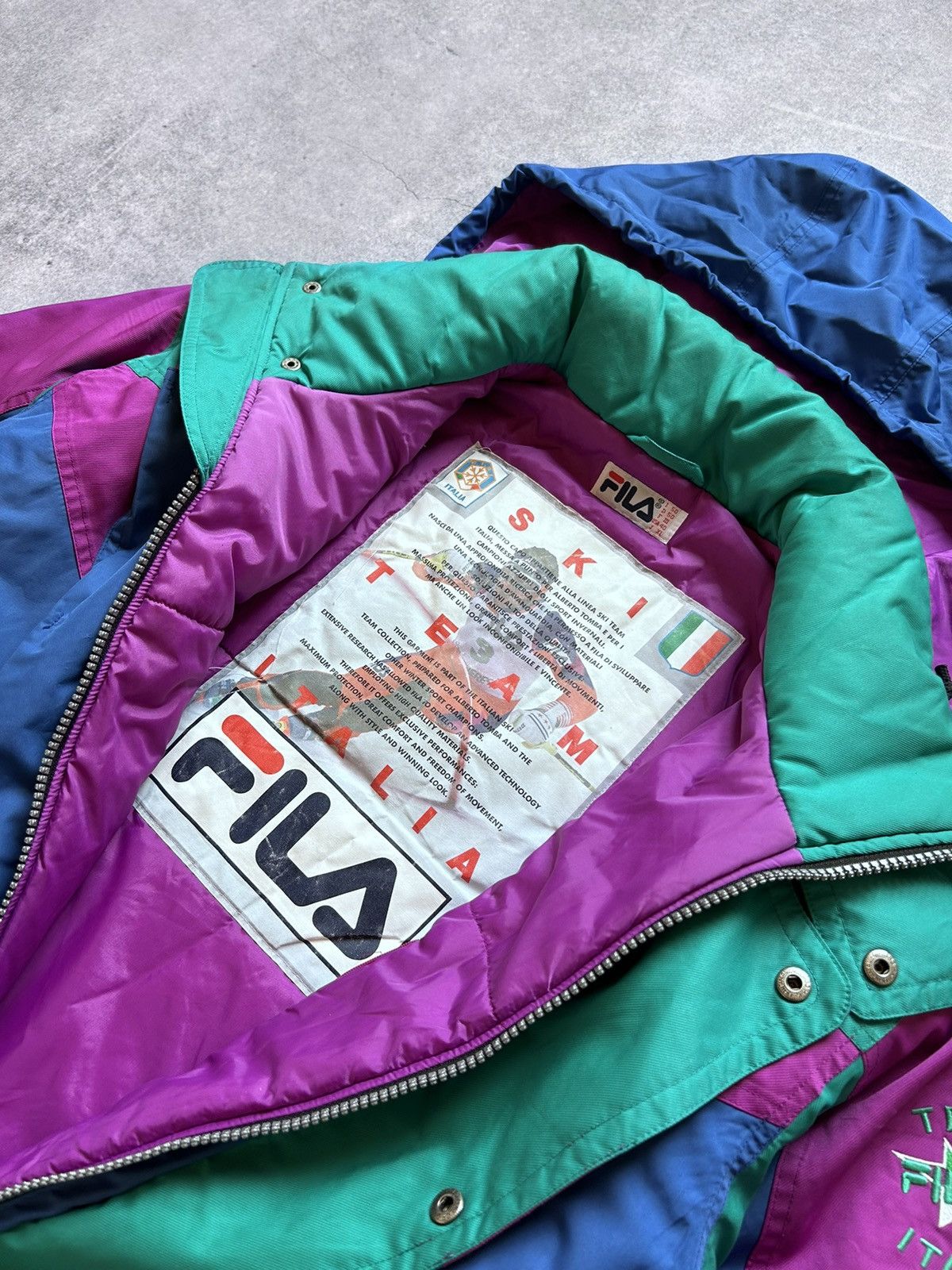 Fila Vintage Fila Italia 🇮🇹 team ski jacket very rare 90s Size US XL / EU 56 / 4 - 5 Thumbnail