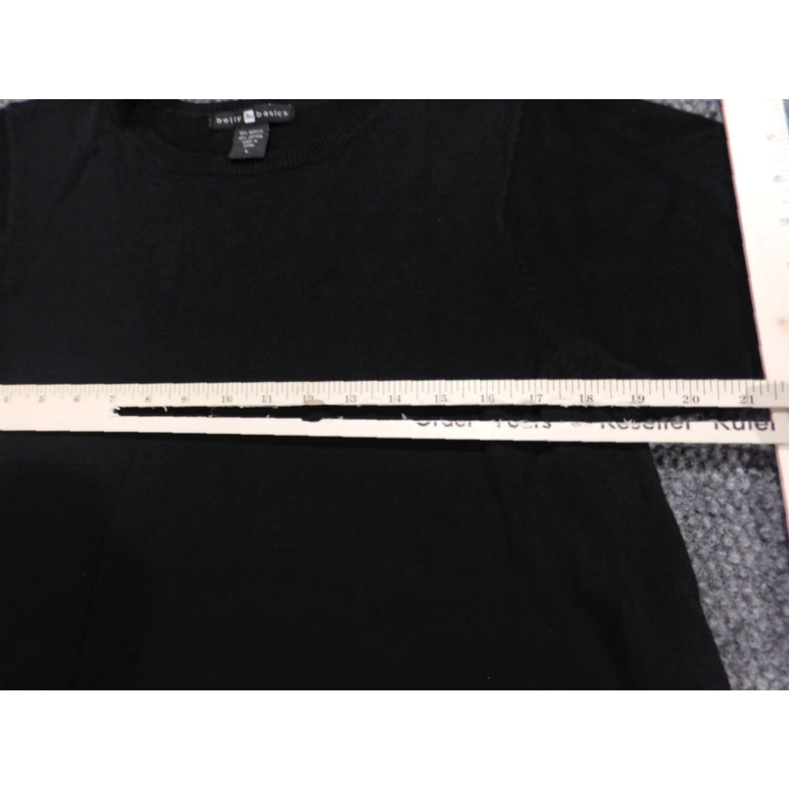 Asics Belly Basics Blouse Women L Black Cap Sleeve Crew Neck Pullover Stretch Casual Regular Size L Size L / US 10 / IT 46 - 4 Thumbnail