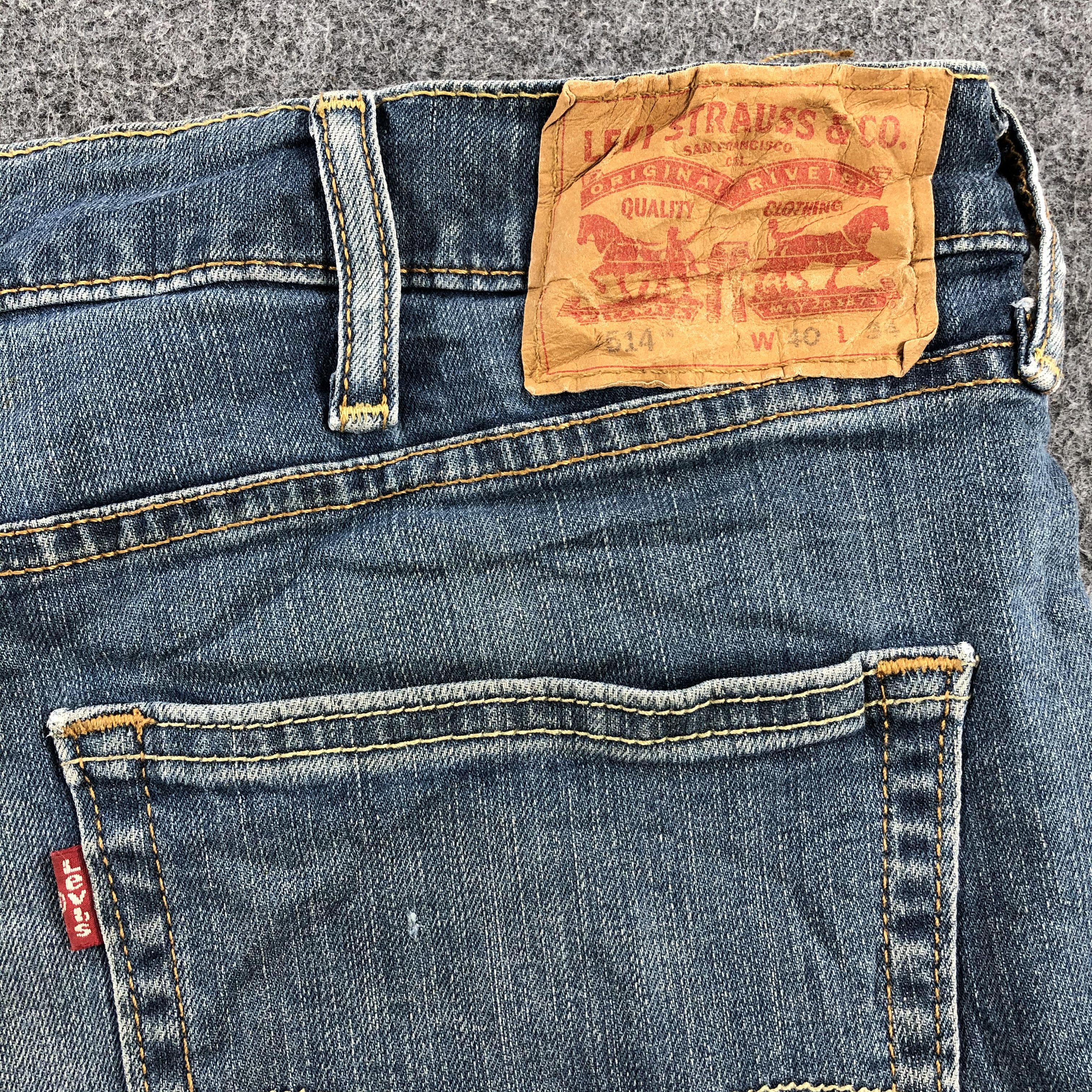 Levi's Distressed Vintage Levis 514 Jeans Blue Wash Denim-J1104 Size US 41 - 5 Thumbnail
