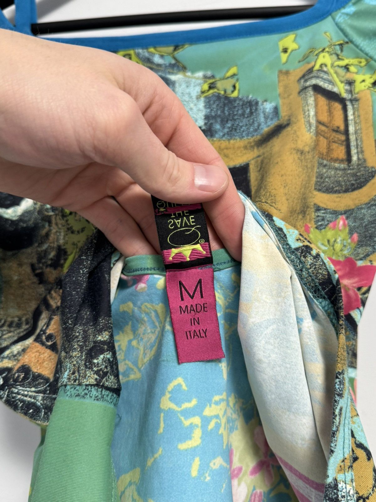 Other Save The Queen 90's Tops Fishbones Abstract Print Poliammide Size M / US 6-8 / IT 42-44 - 9 Thumbnail