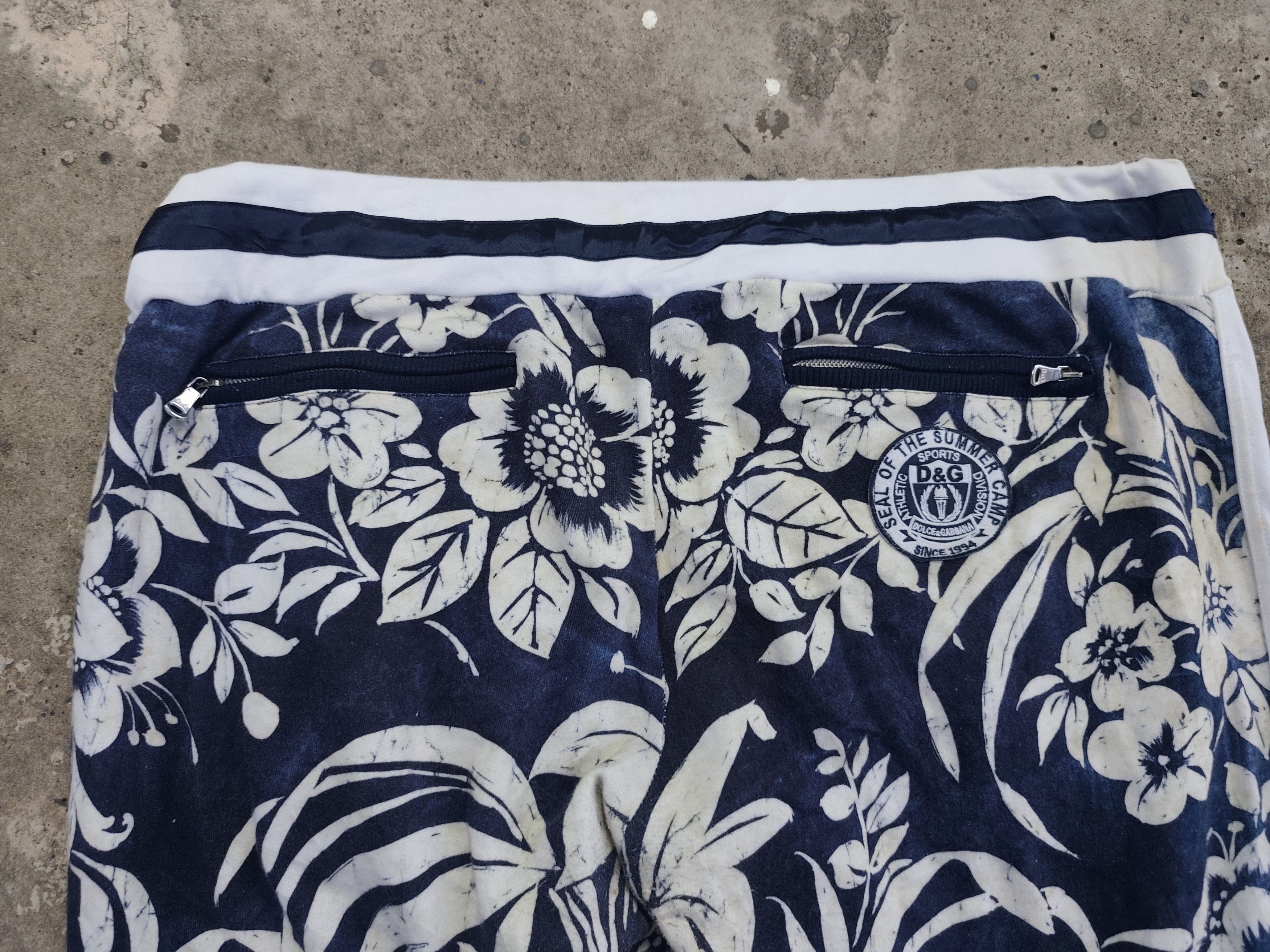 Dolce & Gabbana D&G Dolce & Gabbana Floral Print Track Pants Size 41" - 4 Thumbnail