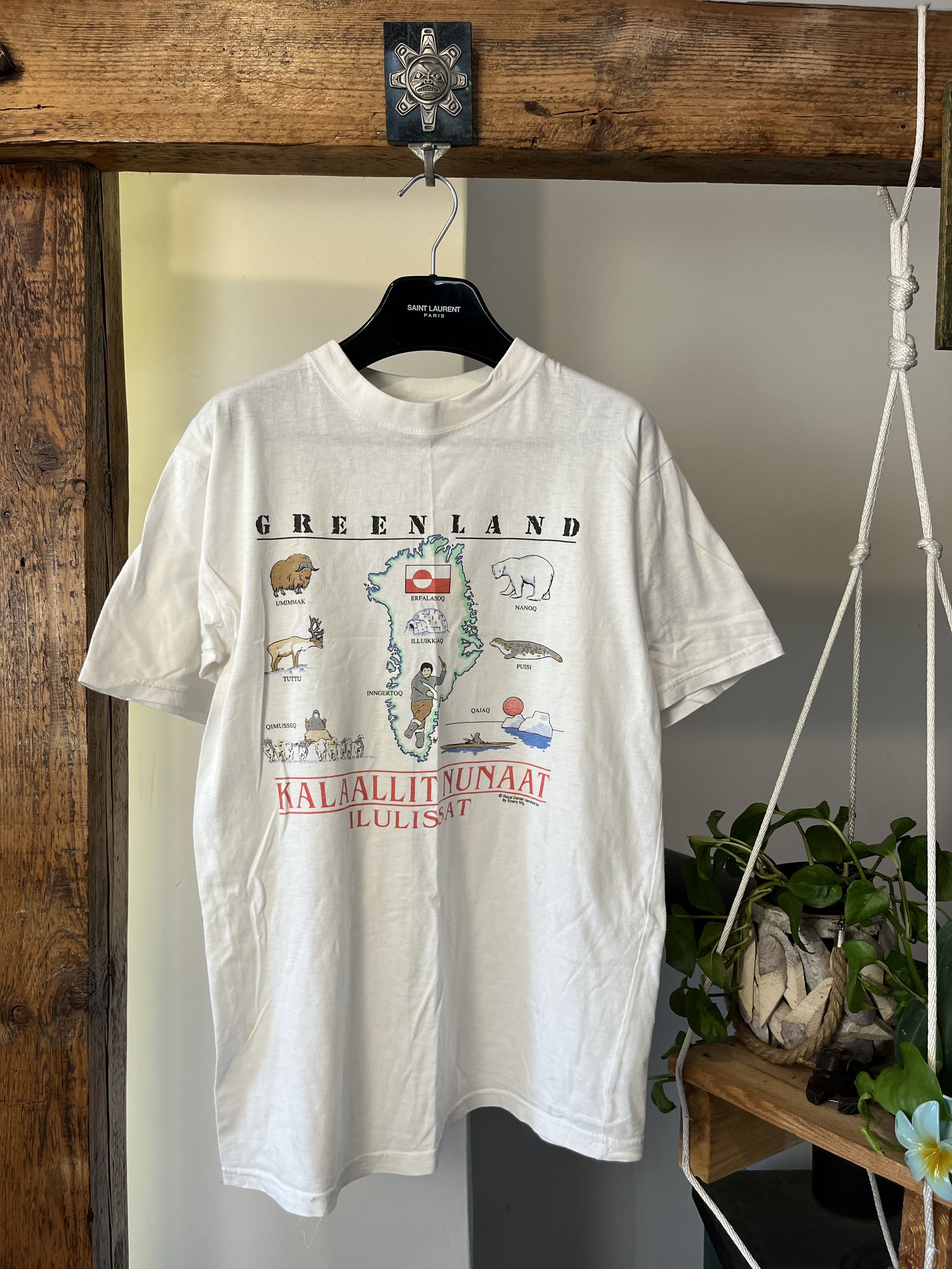 Vintage 90s Greenland Tourist Kalaallit Nunaat Ilulissat Denmark Art Size US M / EU 48-50 / 2 - 1 Thumbnail