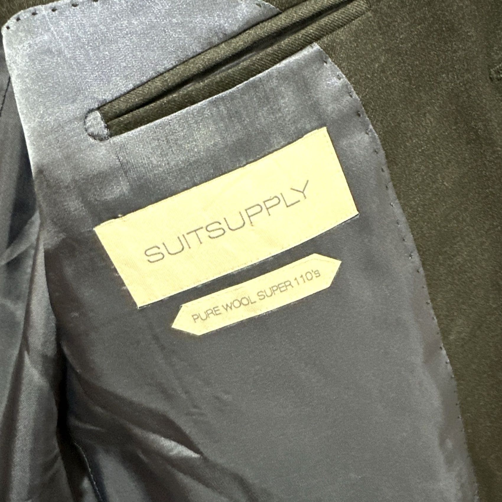 Suitsupply Suitsupply Vitale Barberis Lazio Blazer Single Breasted Men Size 50 Pure Wool Super 110's Charcoal Slim Jacket Blazer Man Mens Dress Coat Vintage No Size 50R - 3 Thumbnail