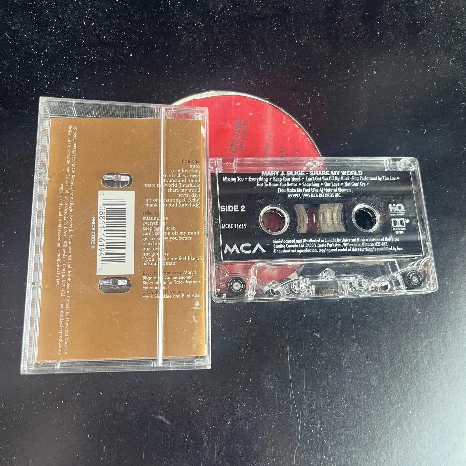 Other Mary J. Blige Share My World Cassette 1994 Uptown MCA Size ONE SIZE - 2 Thumbnail