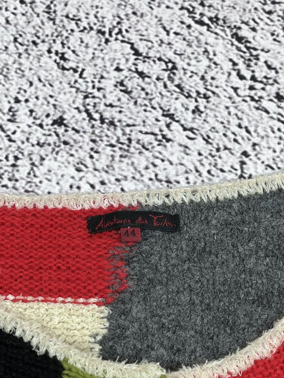 Japanese Brand Vintage Aventures Des Toiles Wool Patchwork Cardigan Size M / US 6-8 / IT 42-44 - 9 Thumbnail