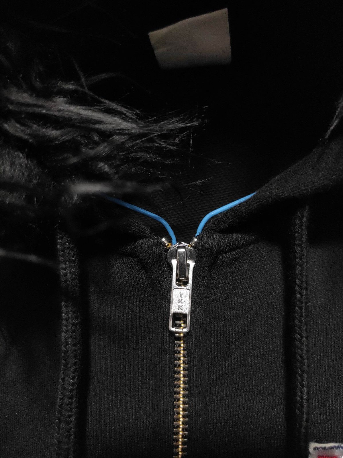 Japanese Brand MD black UK flag zip fur hoodie ifsix LGB style Size US L / EU 52-54 / 3 - 5 Thumbnail