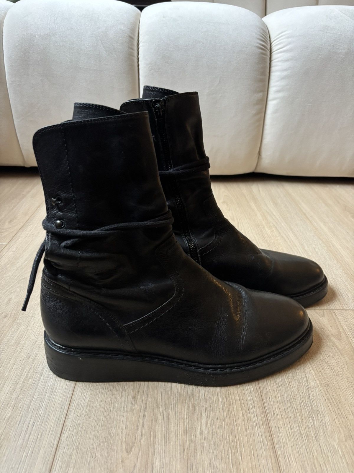 Ann Demeulemeester Ann Demeulemeester FW2011 Vitello Olio Boots Size US 10 / EU 43 - 5 Thumbnail