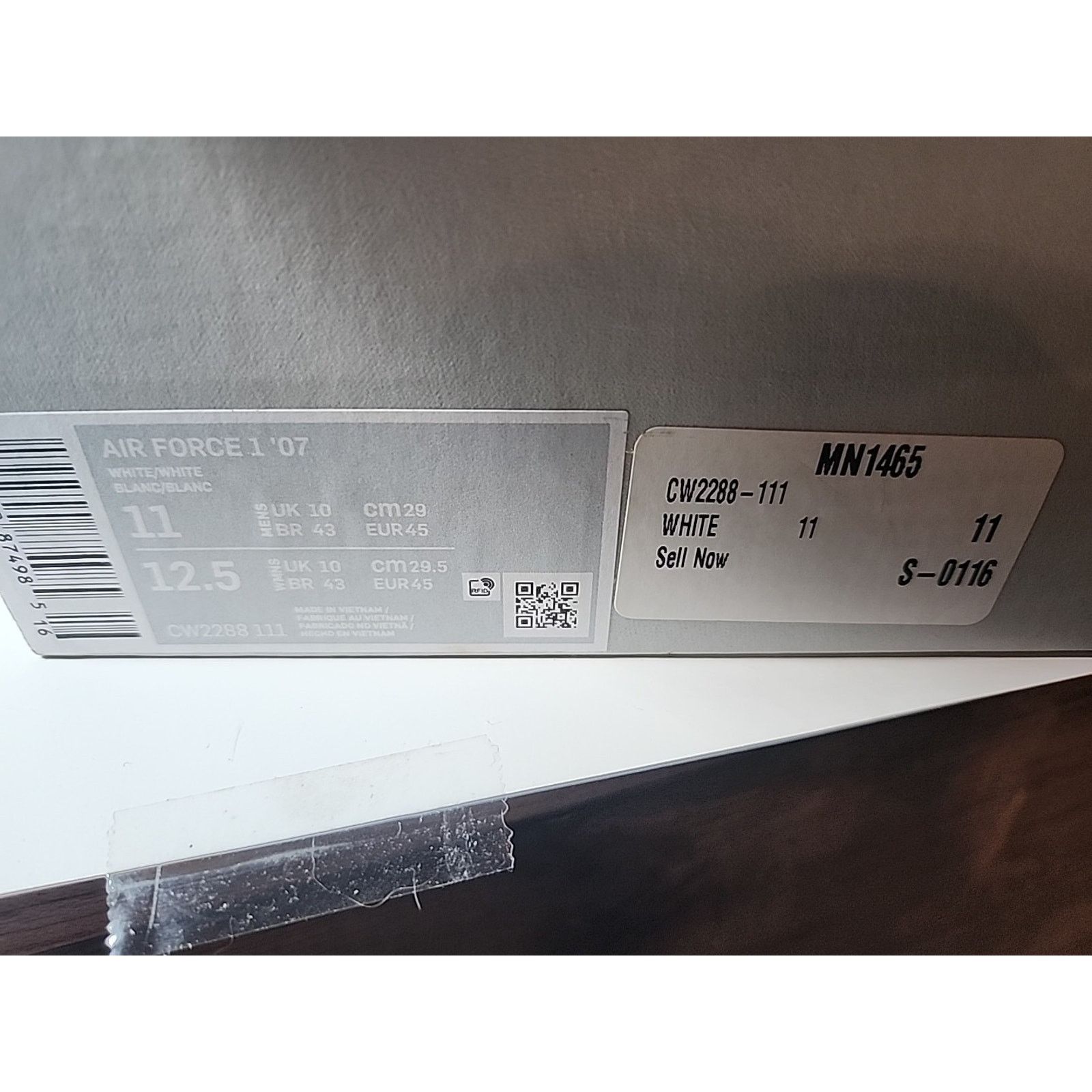 Nike Nike Mens Air Force 1 07 CW2288-111 Sneakers Size 11 W/box Size US 11 / EU 44 - 7 Thumbnail