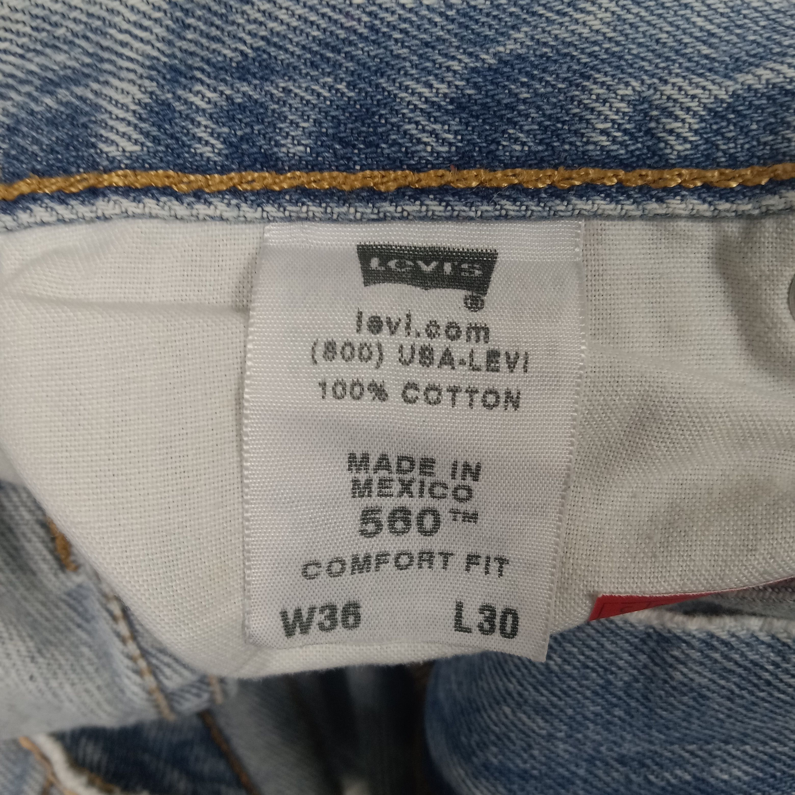 Levi's Levi's 560 Grunge Style Distressed Denim Jeans Size US 35 - 14 Thumbnail