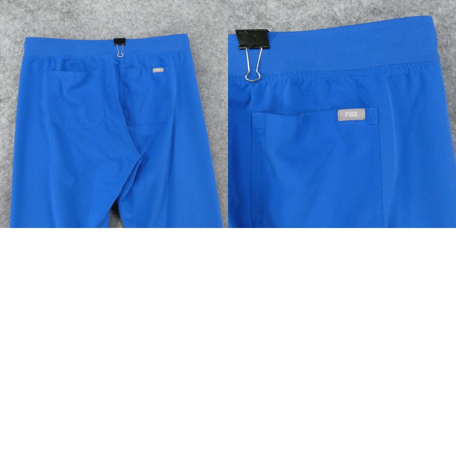 Vintage Figs Technical Collection Scrub Pants Adult Large Blue w Drawstring Size US 33 - 10 Thumbnail