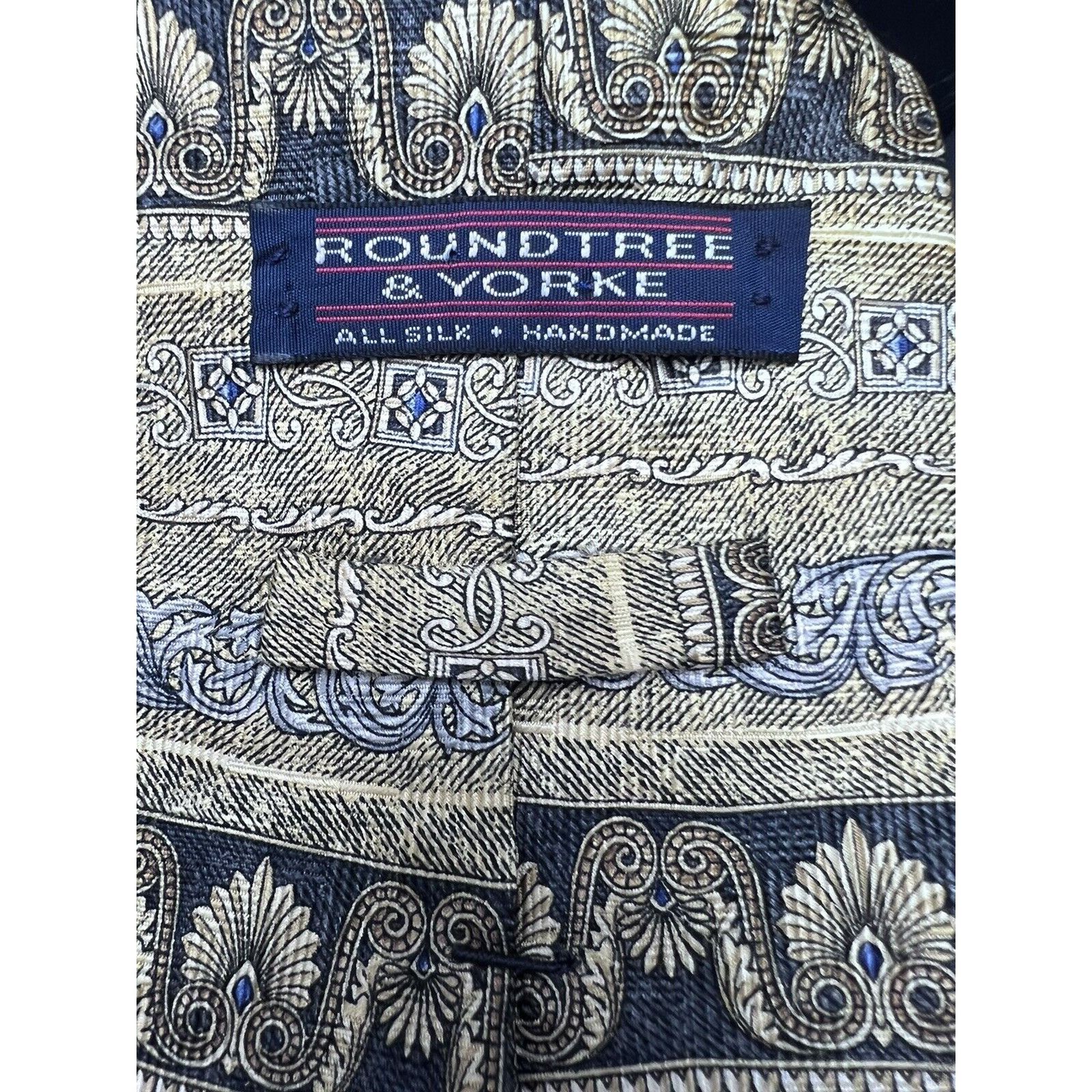 Roundtree & Yorke ROUNDTREE & YORKE FASHION DRESS SUIT DESIGNER NECKTIE TIE Size ONE SIZE - 3 Thumbnail