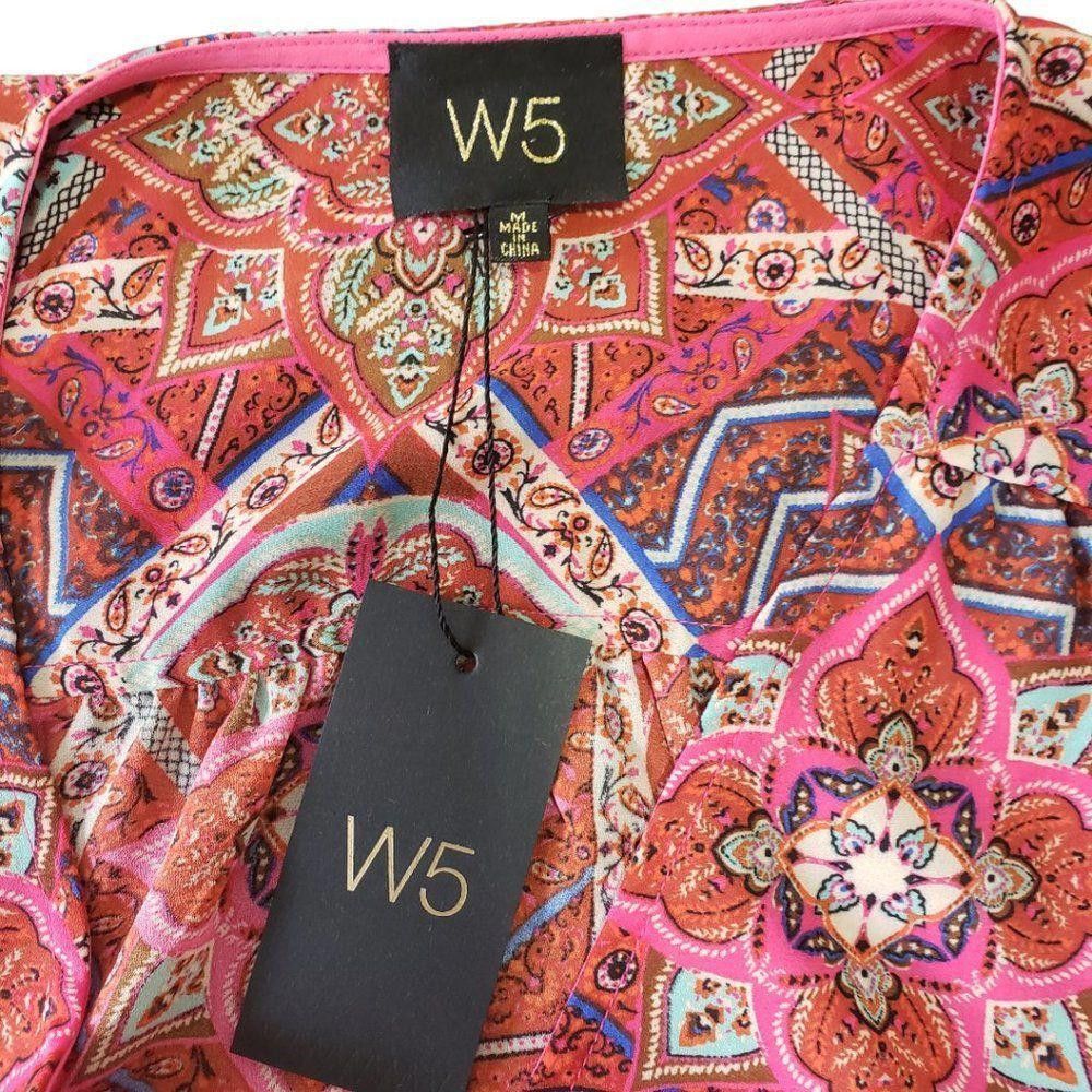 Designer Ct1416a W5 Abstract Blouse Medium Size M / US 6-8 / IT 42-44 - 3 Thumbnail